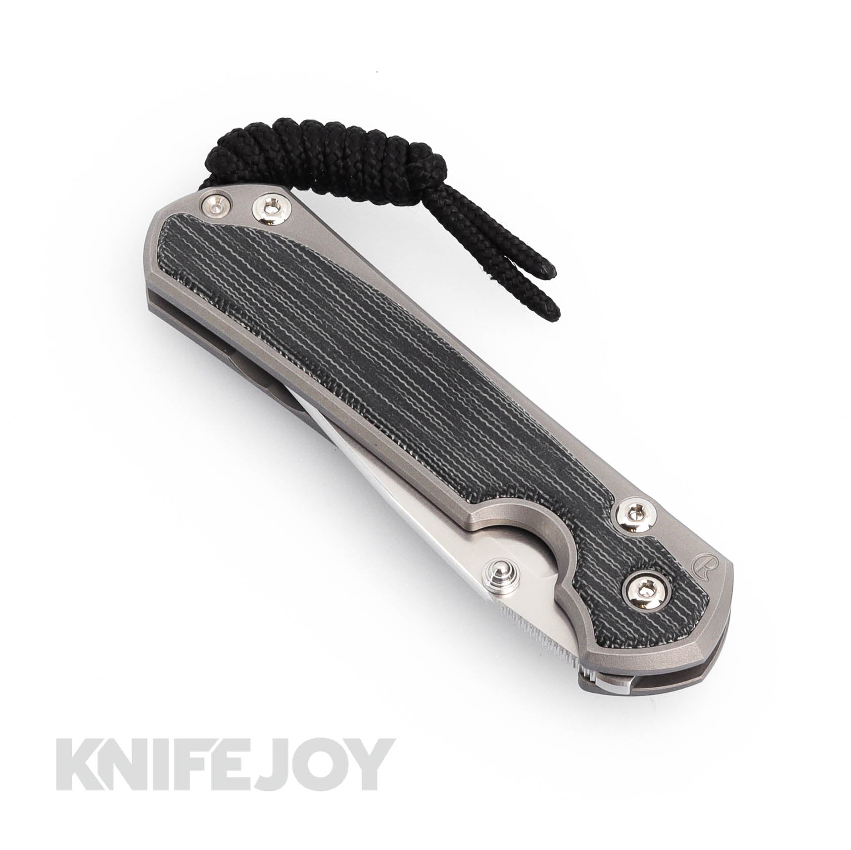 Chris Reeve Small Sebenza 31 Left Hand EDC Folding Knife - Magnacut Drop Point Blade, Black Canvas Micarta Inlay & Titanium Handles - Perfect for Camping, Hiking, and Everyday Carry