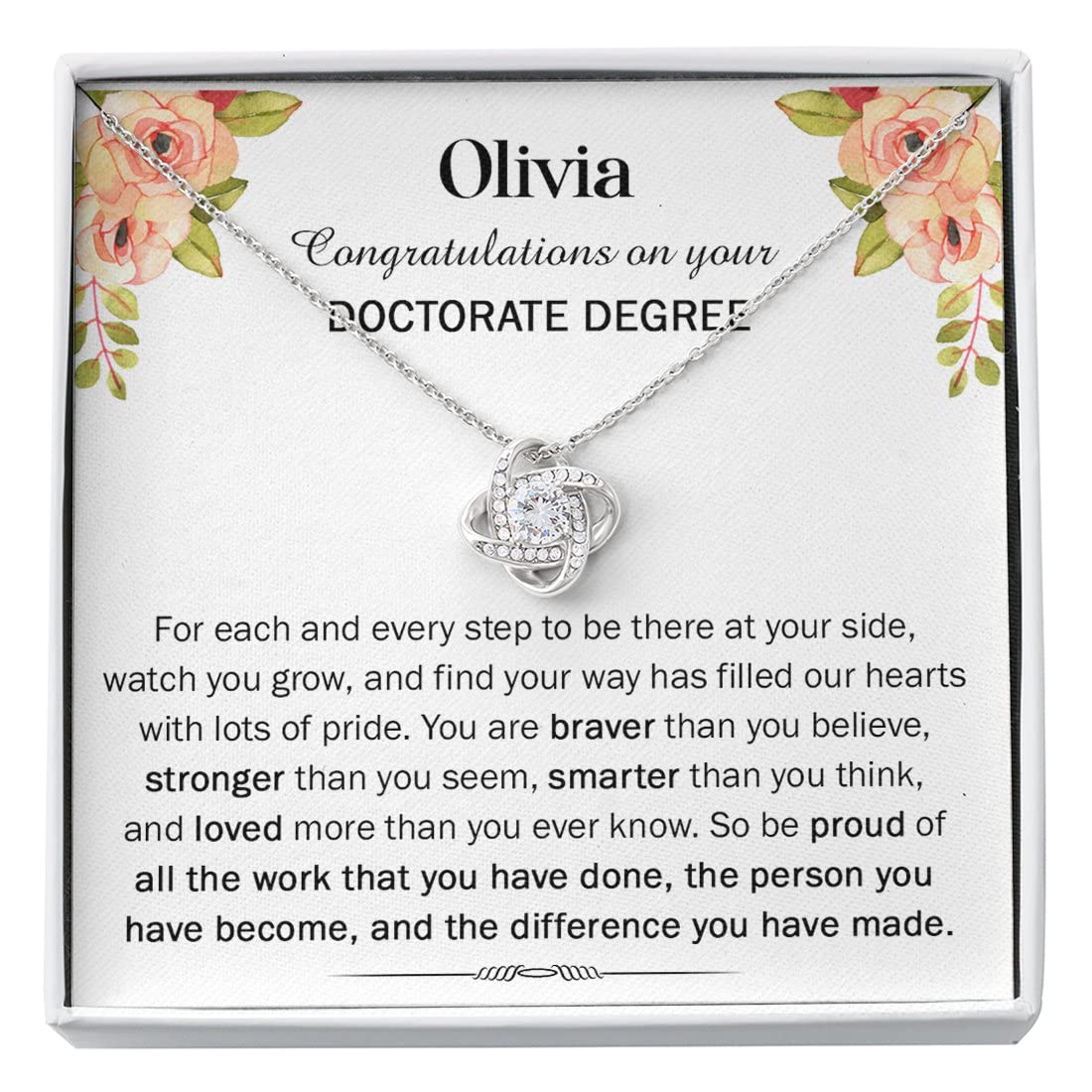 Elegant Doctorate Graduation Gift for Women - PhD & College Graduation Jewelry - Perfect Gift for Female Graduates - Ideal for Commencement Ceremonies & Academic Celebrations