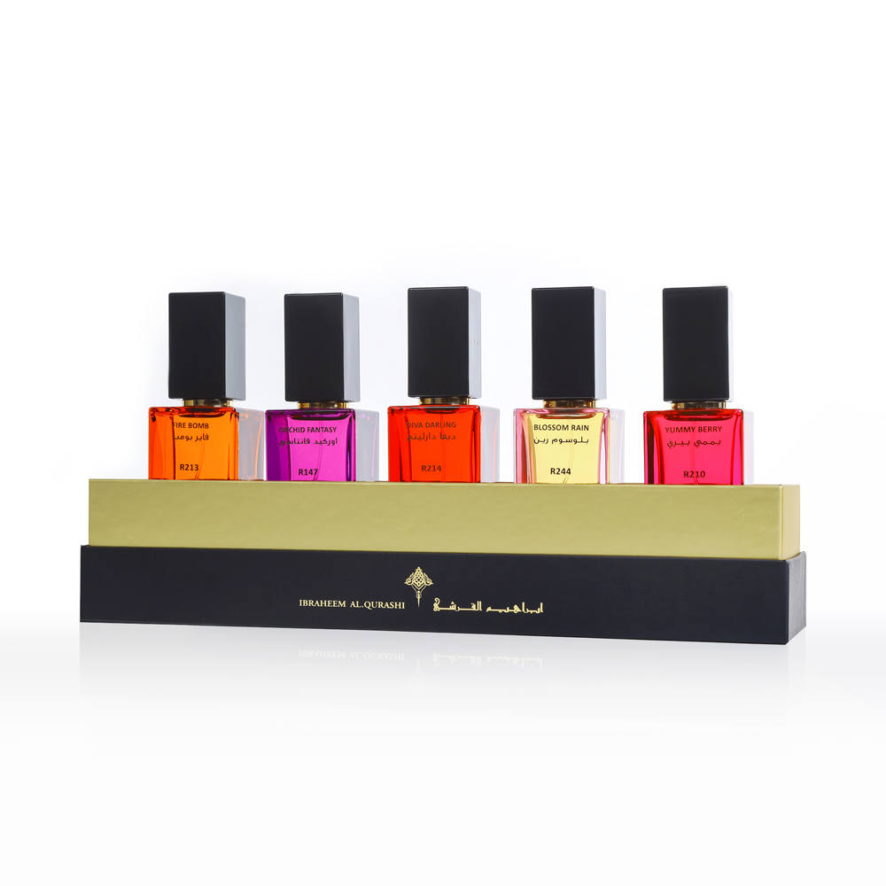 Rouge Collection Eau de Parfum Set - 5 x 35ml Luxury Perfume Gift Set for Women, Perfect for Daily Wear, Special Occasions & Gifts
