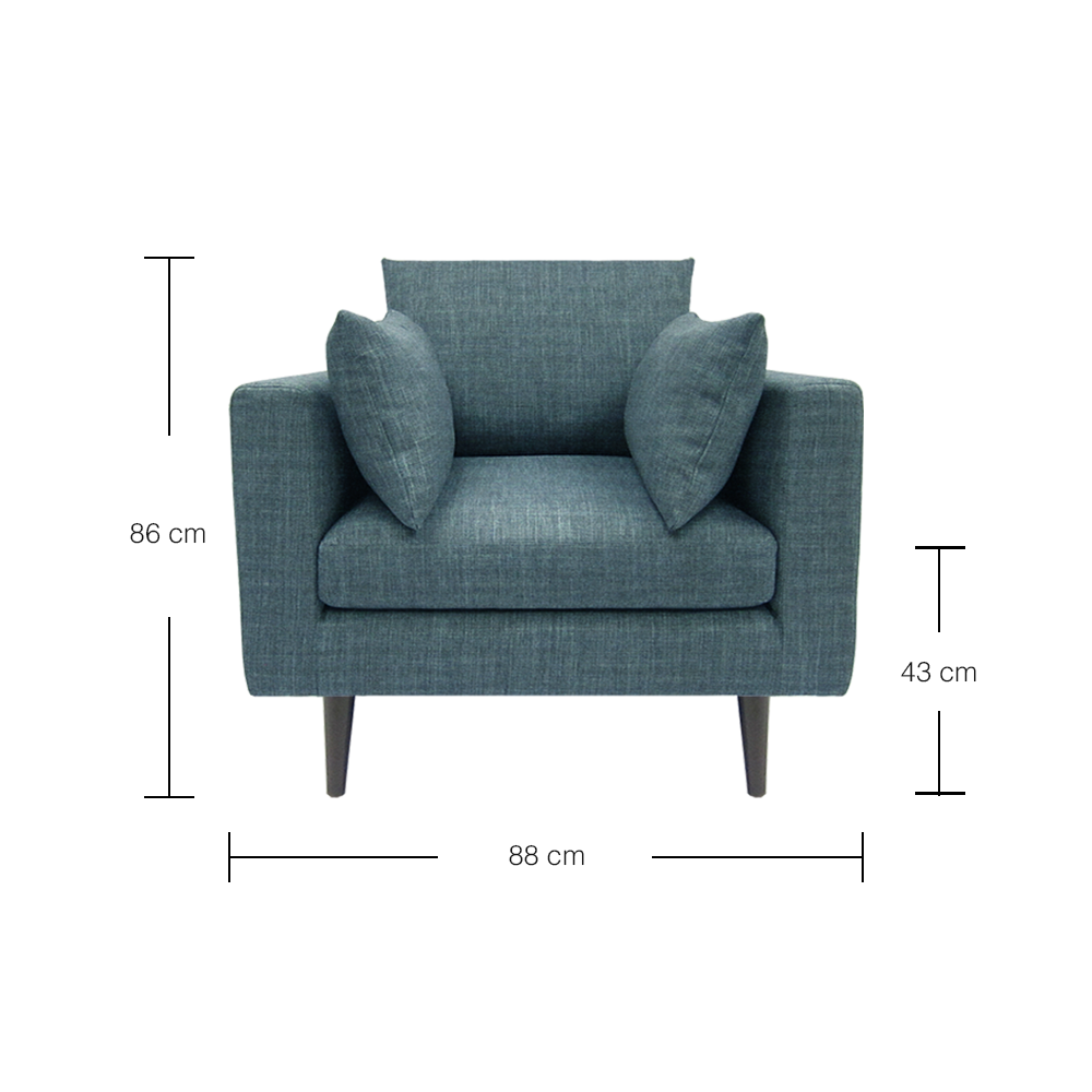 Premium Benz Armchair with EcoClean Fabric - Modern Luxury Living Room Seating for Home & Office Comfort