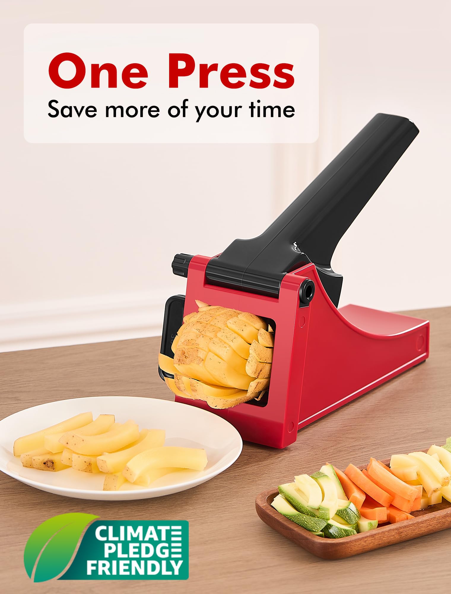 Geedel Professional French Fry Cutter - Stainless Steel Potato Slicer for Perfect Fries, Carrots, Cucumbers & More | Ideal for Home Cooking, Restaurants & Meal Prep