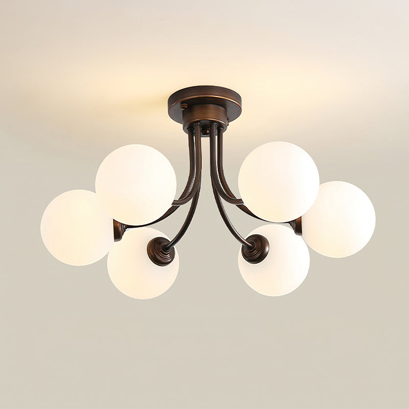 Modern Fairfax Bubble Ceiling Lamp - LED Flush Mount Lighting Fixture for Bedroom, Living Room & Dining Room - Stylish Home Decor with Soft Ambient Glow