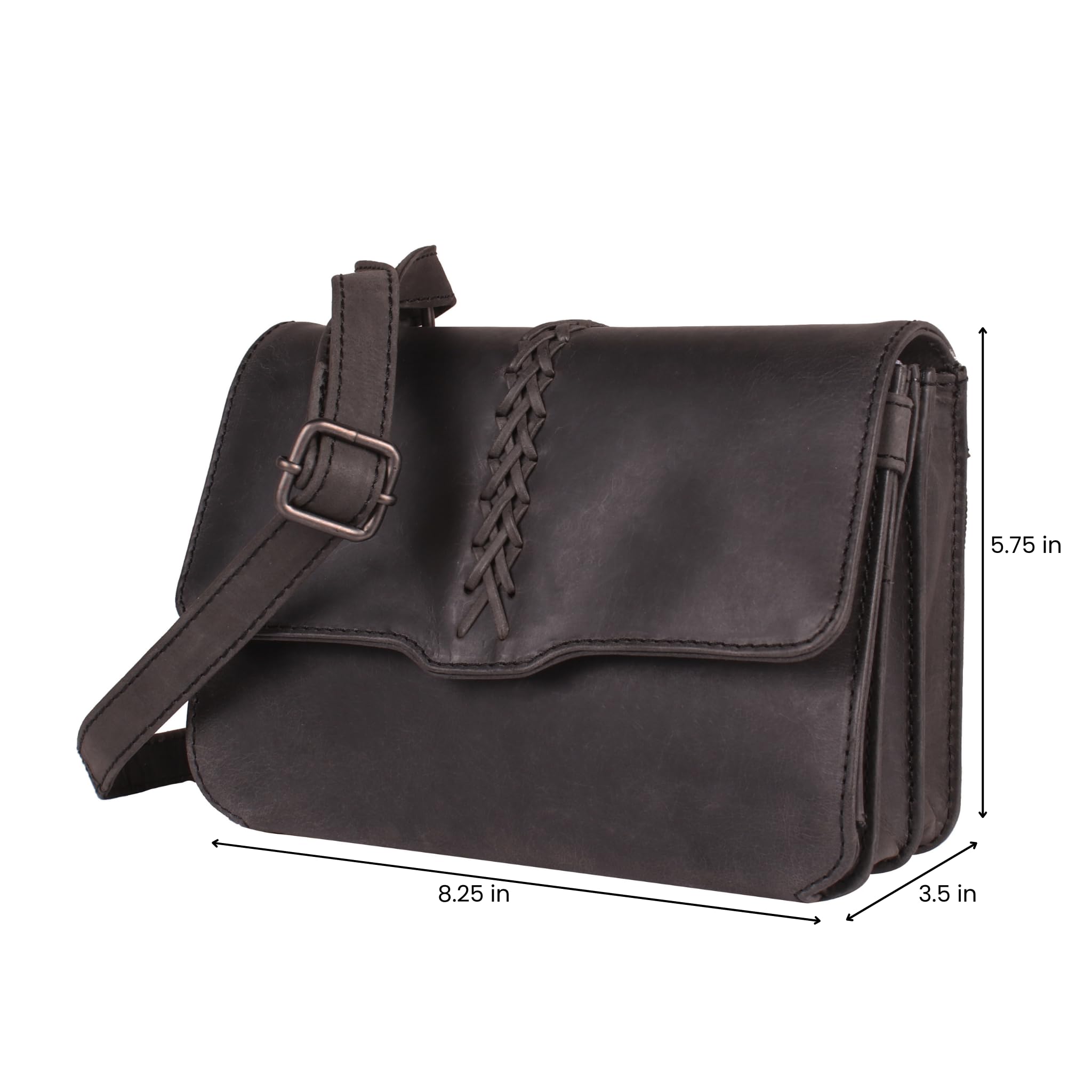 Jolene Leather Crossbody Organizer for Concealed Carry | Slim Anti-Theft Purse with RFID Protection | Perfect for Travel, Shopping & Everyday Use