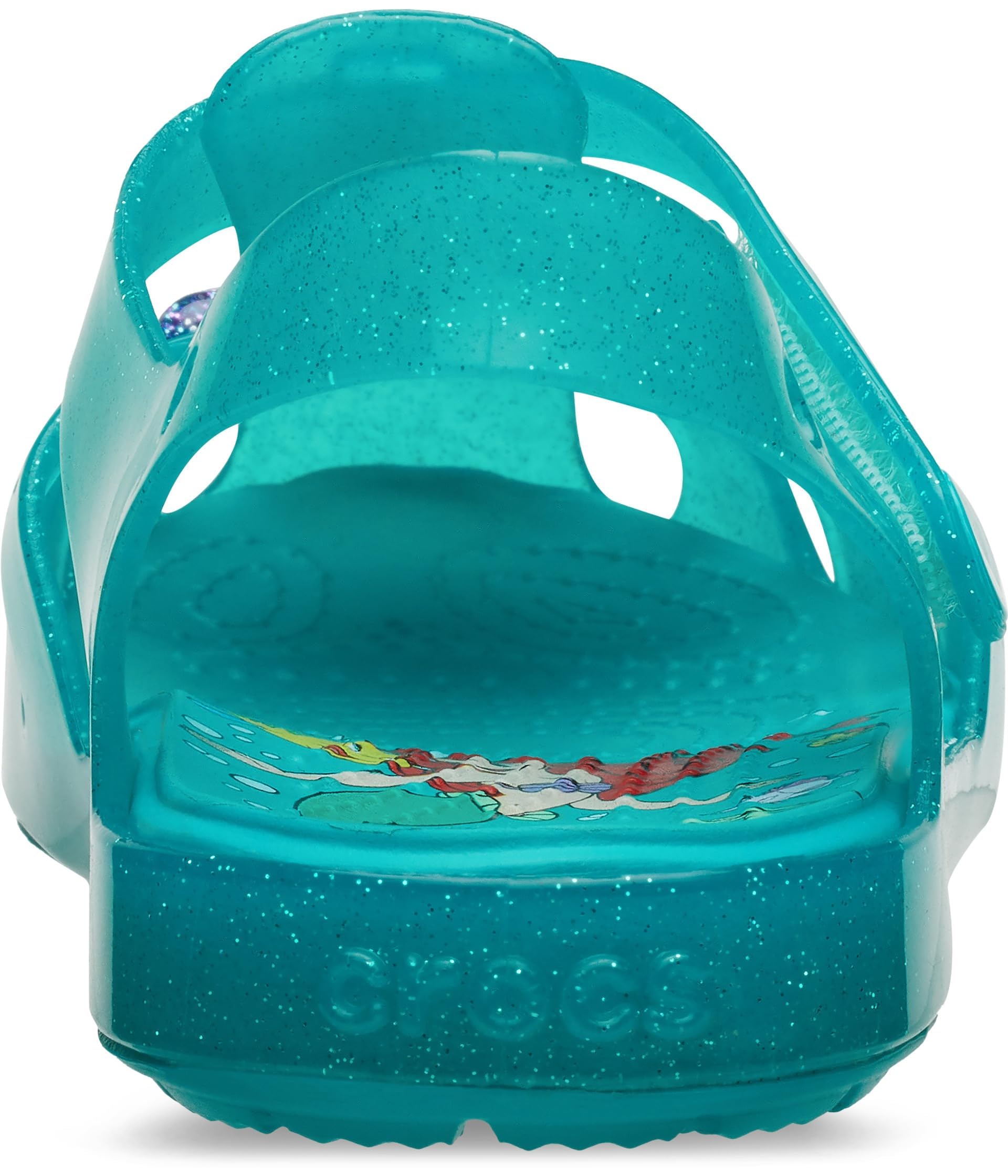 Crocs Unisex-Child Disney Princess Isabella Glitter Sandals for Toddlers - Ariel SNDL T LaB - Perfect for Beach, Pool & Summer Playtime
