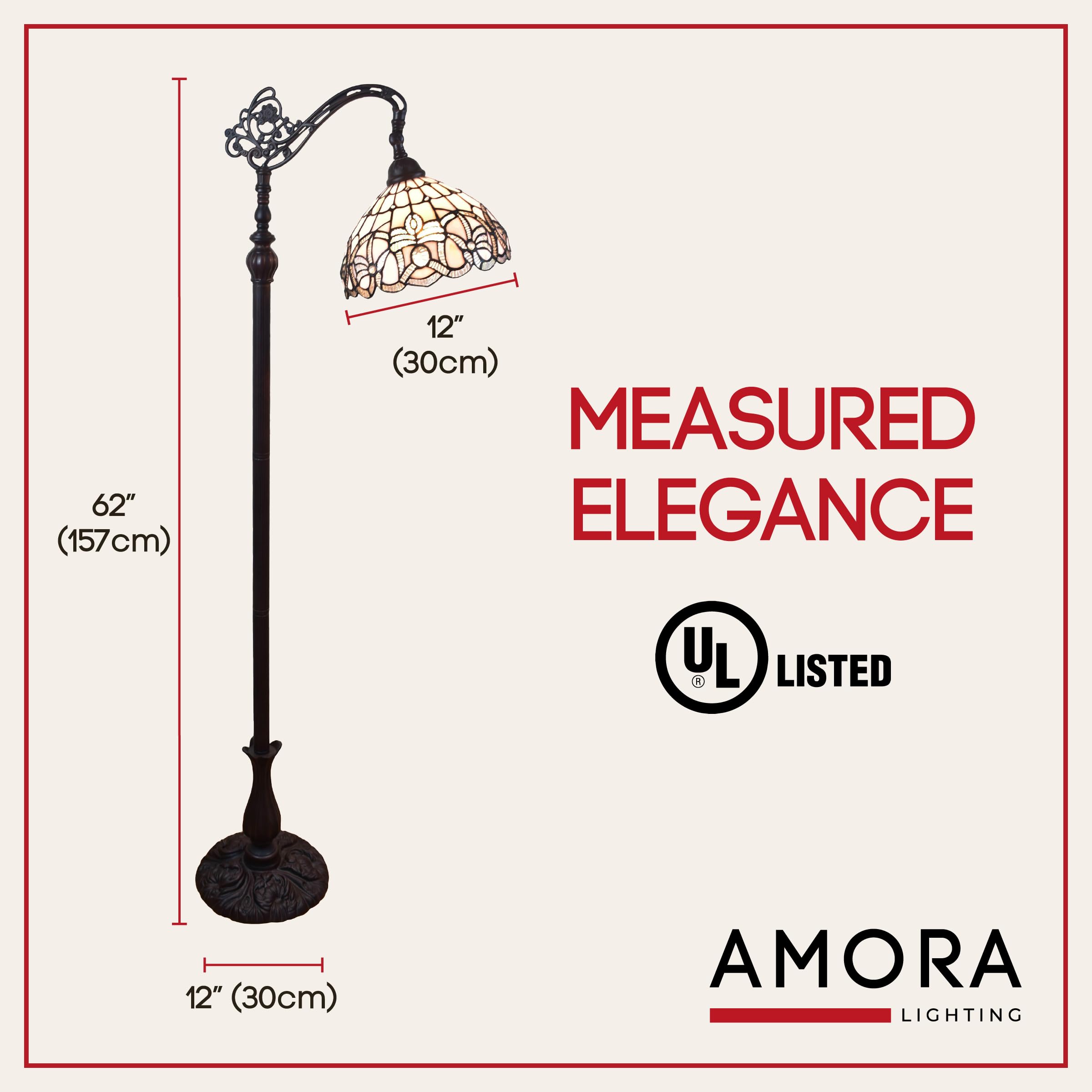 Amora Tiffany Floor Lamp - 62