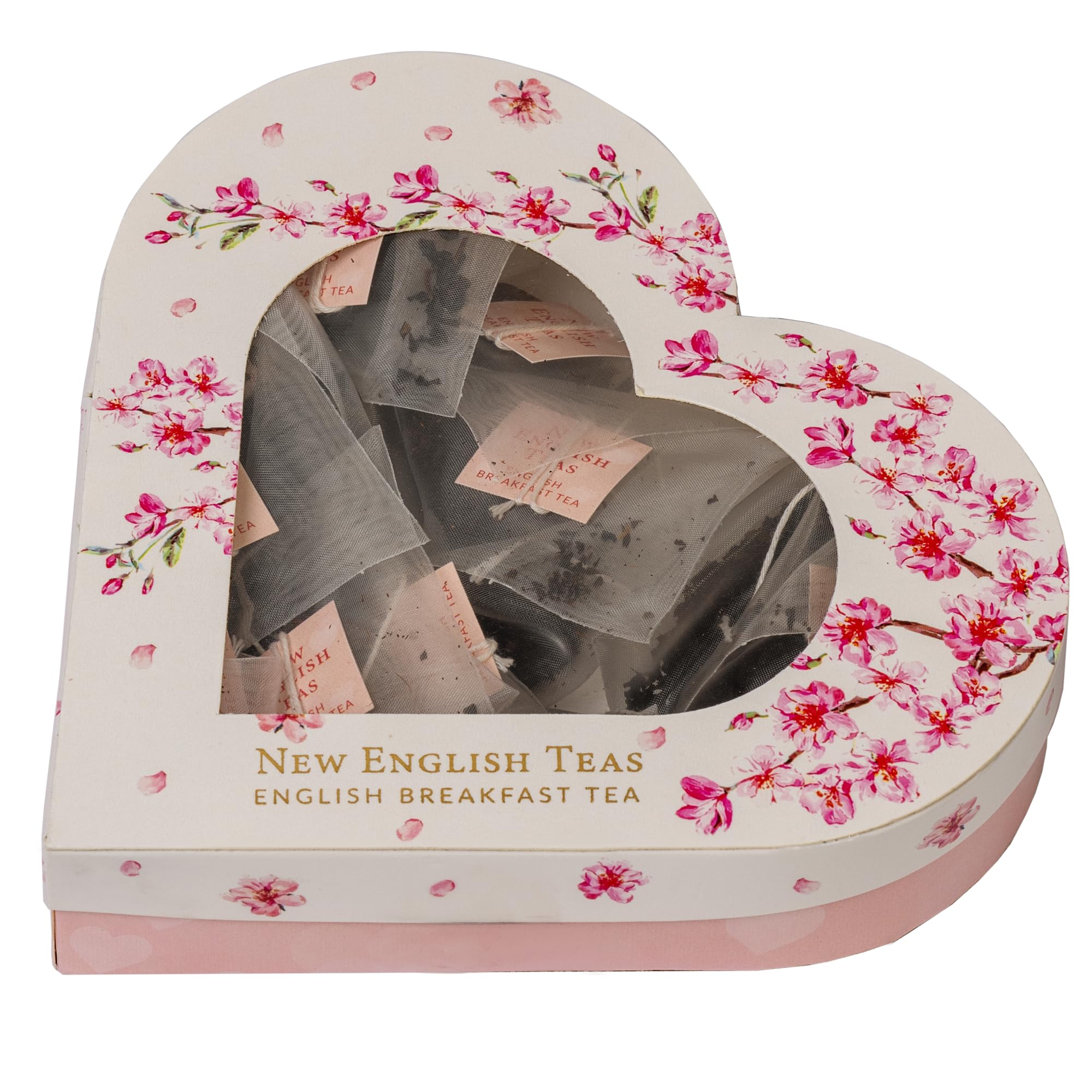 Premium Heart-Shaped English Breakfast Tea Gift Box - 10 Luxury Teabags for Romantic Occasions, Anniversaries & Gifts
