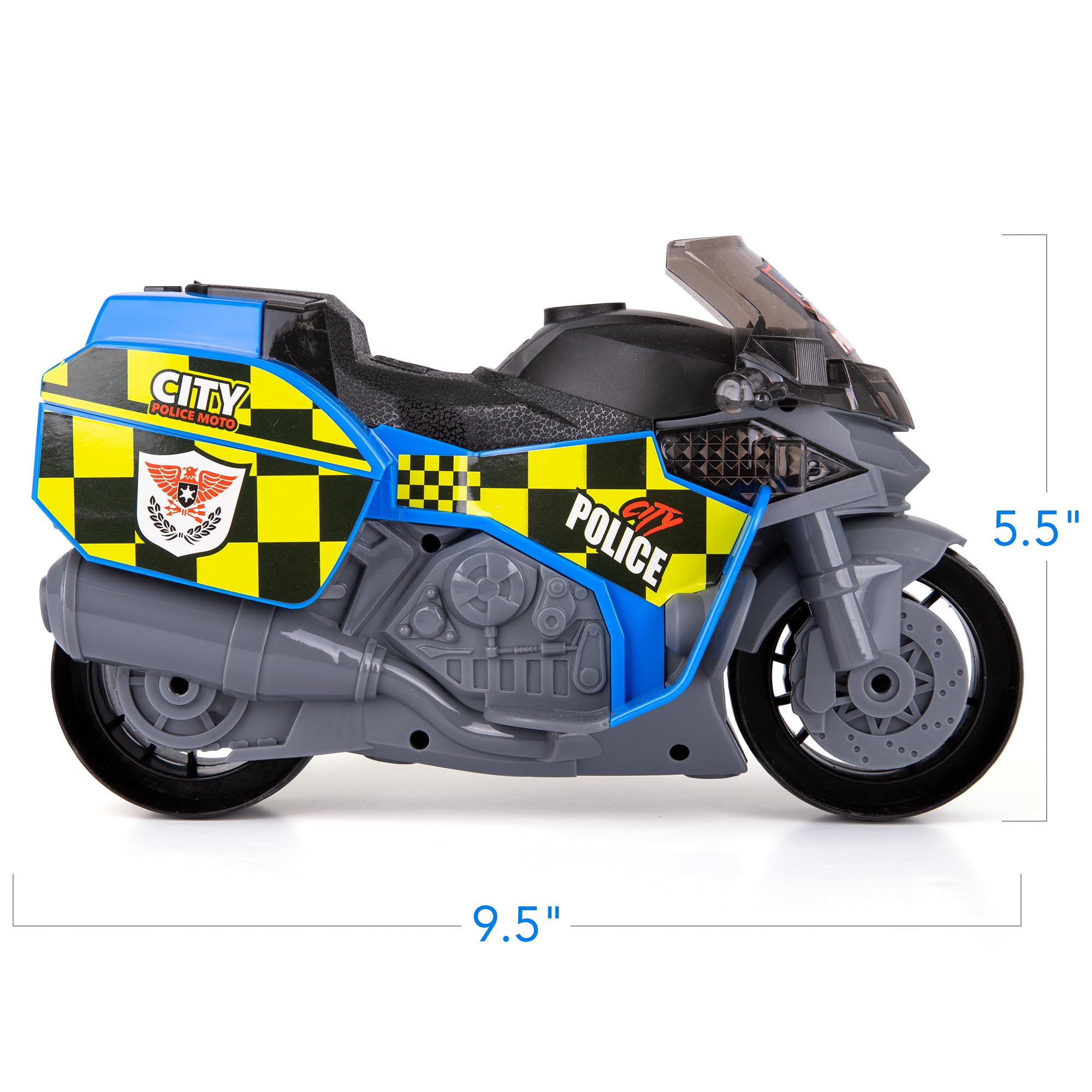 Kids Police Motorcycle Toy with Siren & Lights - Imaginative Play for Toddlers - Outdoor & Indoor Fun
