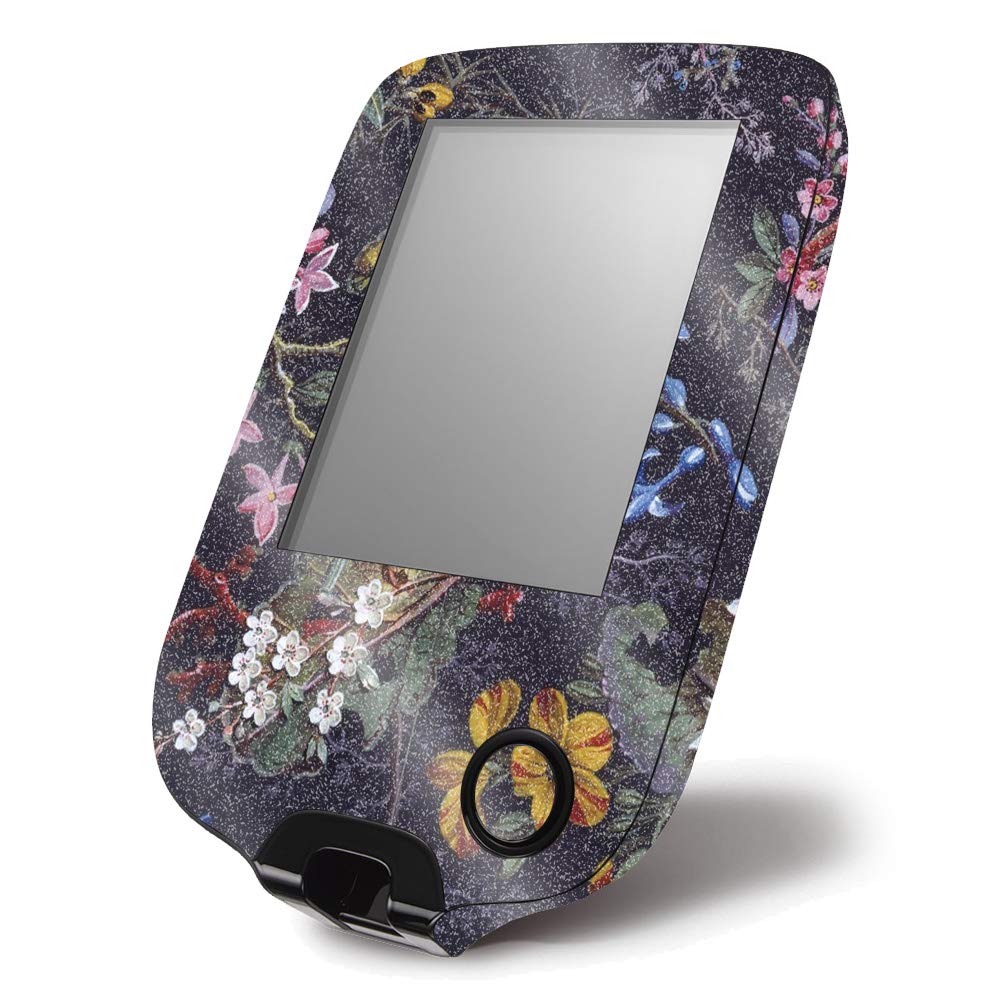 MightySkins Glossy Glitter Skin Cover for Freestyle Libre 1 & 2 (10 & 14 Day) - Midnight Blossom | Protective Durable High-Gloss Finish | Easy to Apply & Remove | Made in USA | Perfect for Diabetic Glucose Monitor Protection & Style Customization