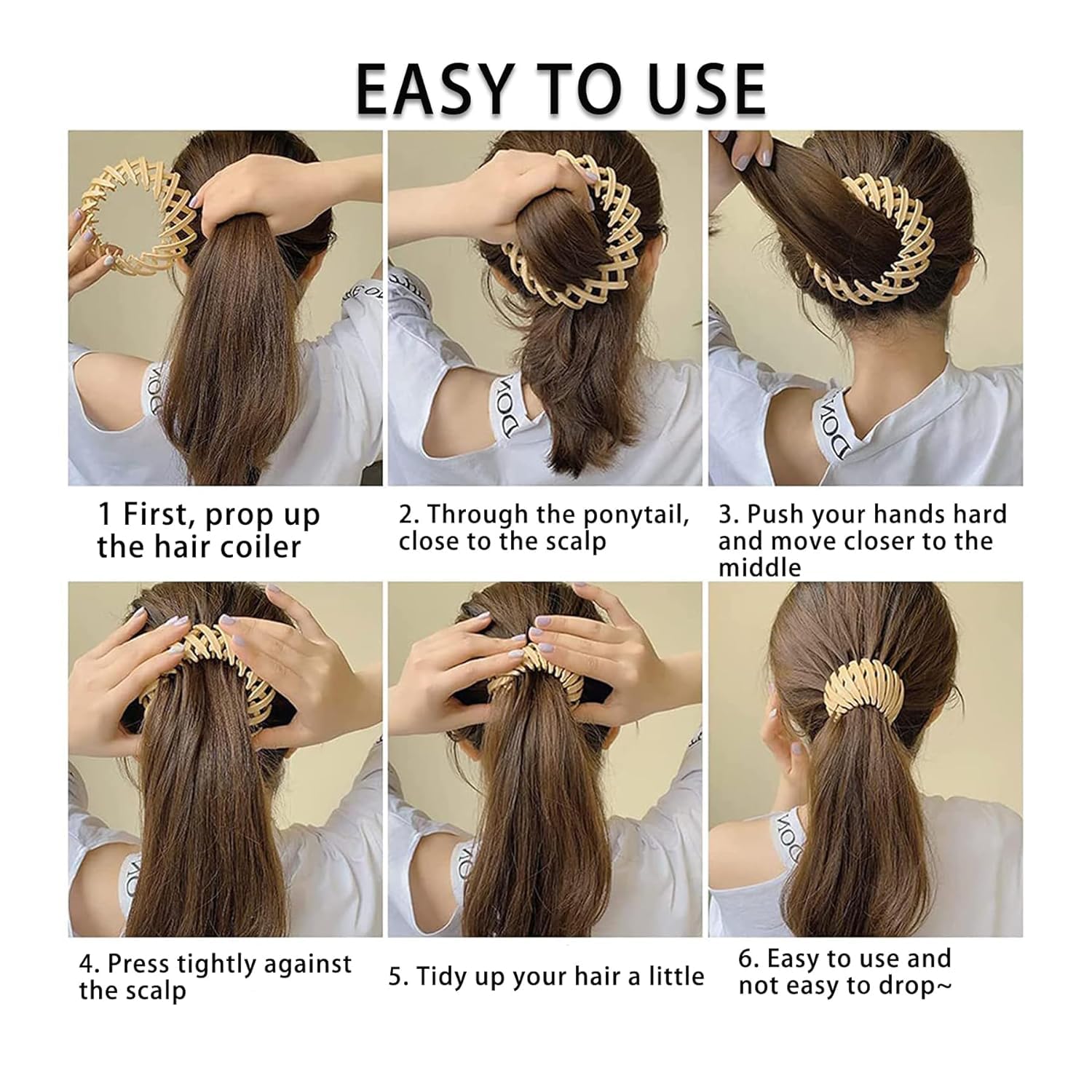 **Autowrap 3-Piece Magic Hair Clip Set – Lazy Bird Nest Hairpin, Retractable Ponytail & Braid Fixer for Women & Girls (Multicolor) – Perfect for Quick Hairstyles, Workouts, and Everyday Wear**