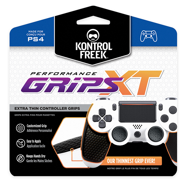 KontrolFreek Performance Grips XT for PS4 - Enhanced Grip & Precision for Gaming - Perfect for FPS, Racing & Competitive Play
