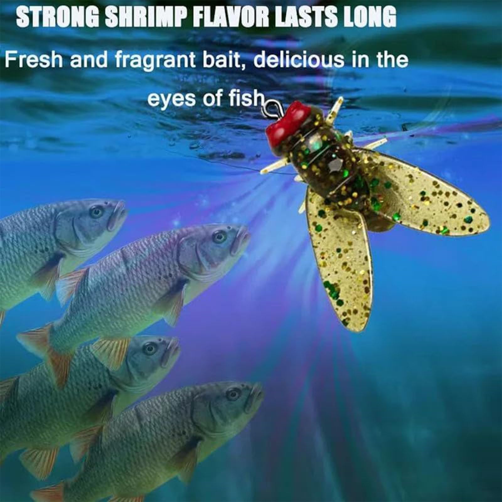 2024 New Bionic Fly Fishing Lures (20PCS) - Realistic Soft Bait with Fish Attractant for Trout & Bass - Perfect for Freshwater Fly Fishing & Outdoor Adventures