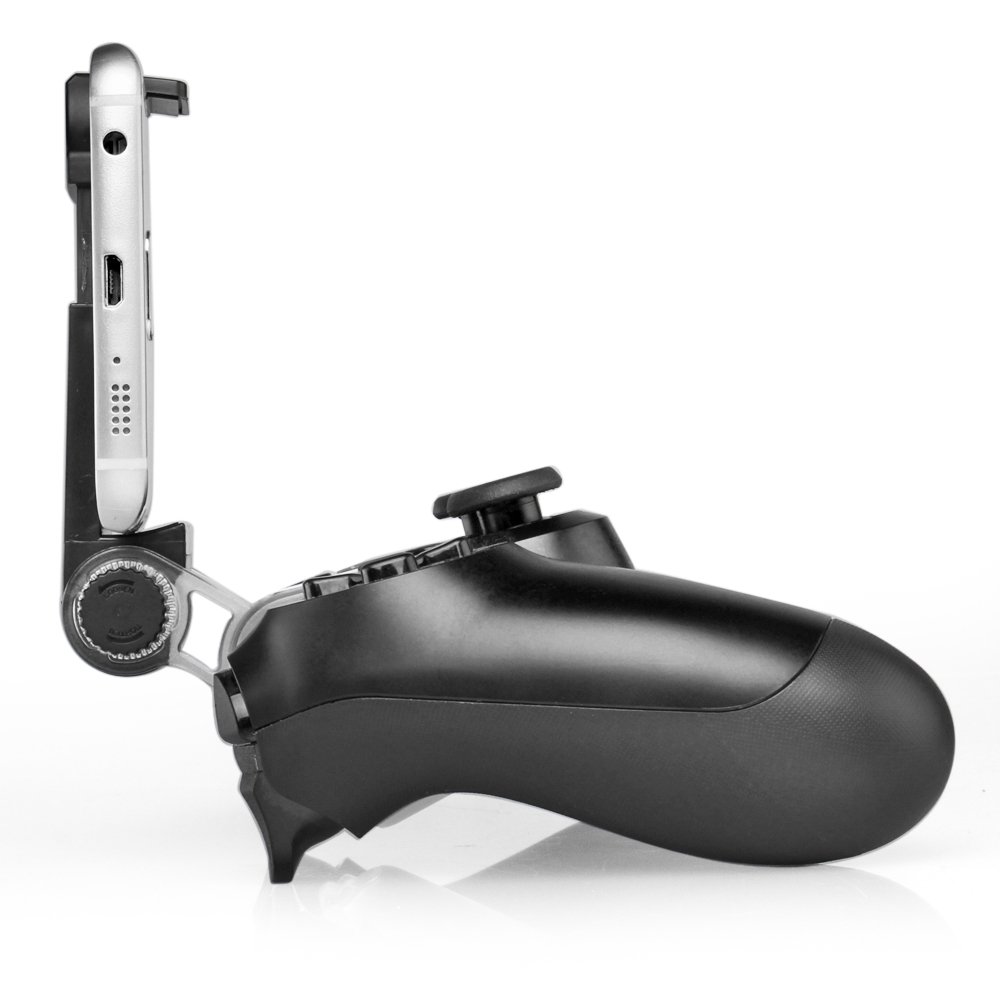 TNP PS4 Controller Phone Clip Holder - Universal Mount Bracket for PS4 DualShock Wireless Controller - Perfect for Mobile Gaming & Live Streaming