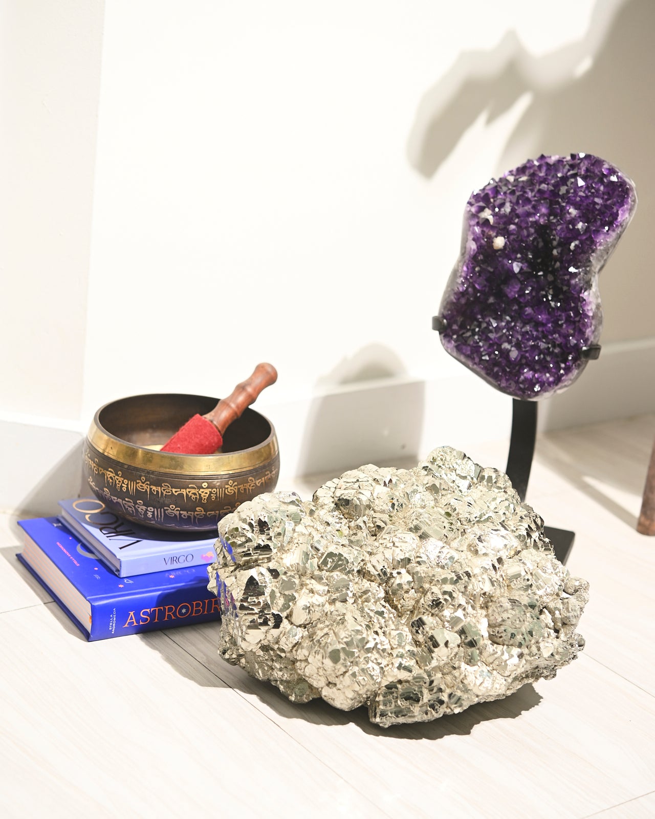 44lb Natural Pyrite Cluster - Large Raw Pyrite Specimen for Mineral Collectors & Home Decor | Perfect for Display, Healing Crystals & Feng Shui Decorations