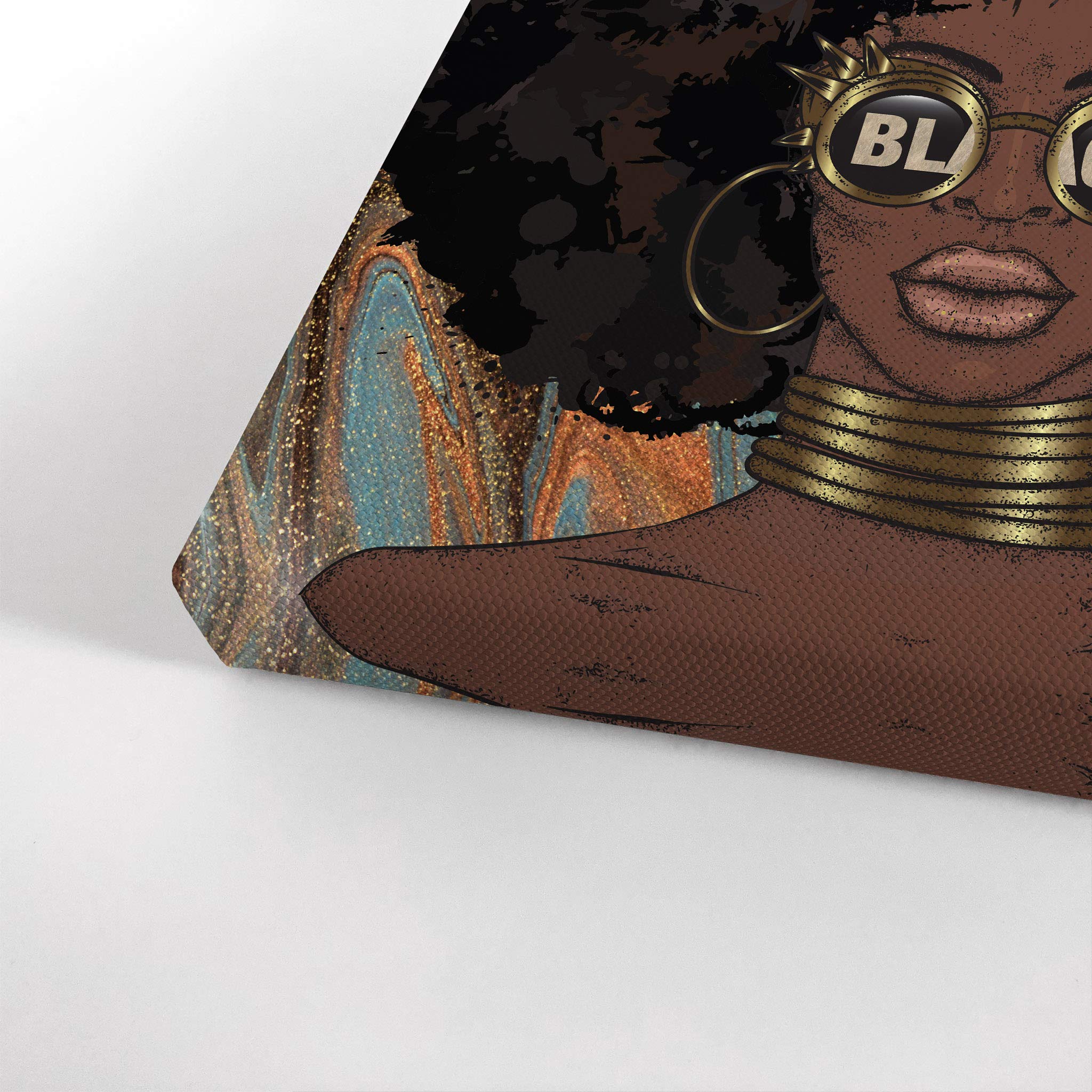 African American Wall Art Canvas Prints - Black Art Wall Decor & African American Pop Art - 28x19 Inches - Perfect for Living Room, Bedroom & Office Decor