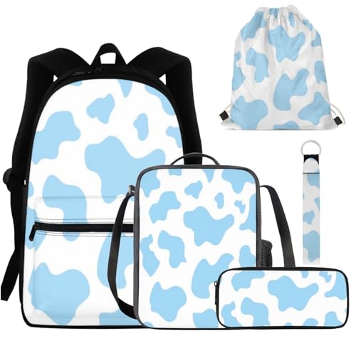 Blue Cow Print