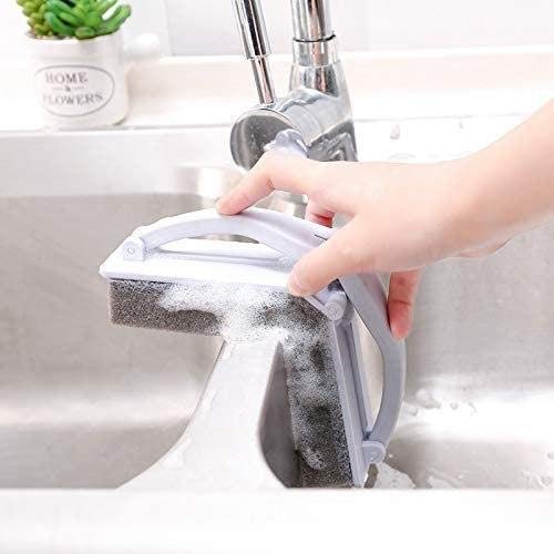 Multi-Purpose Folding Cleaning Brush for Home & Kitchen - Compact, Durable & Easy to Store (Multicolor) - Perfect for Bathroom, Car, Pet Hair & Hard-to-Reach Areas
