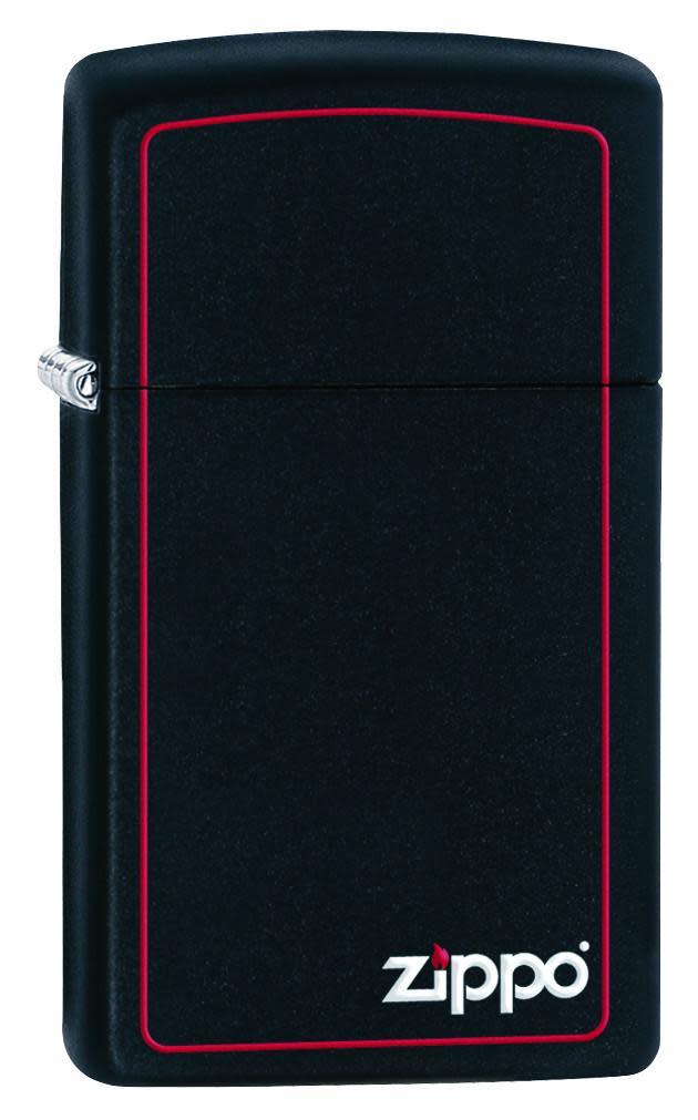 Slim® Black Matte Phone Case with Red Border - Stylish & Durable Protection for iPhone & Android - Perfect for Everyday Use, Travel & Outdoor Activities