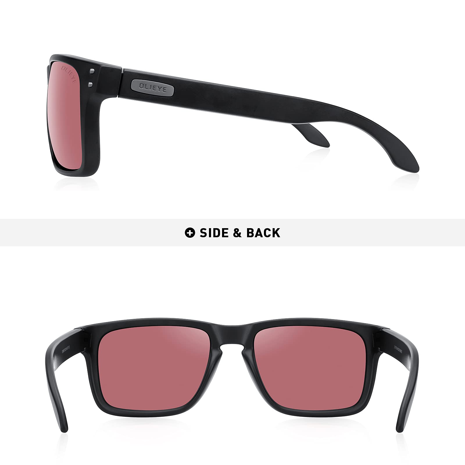 Men's Polarized Sports Sunglasses for Fishing & Outdoor Activities - Lightweight Flexible Frame UV Protection - Perfect for Running, Cycling, Hiking & Water Sports