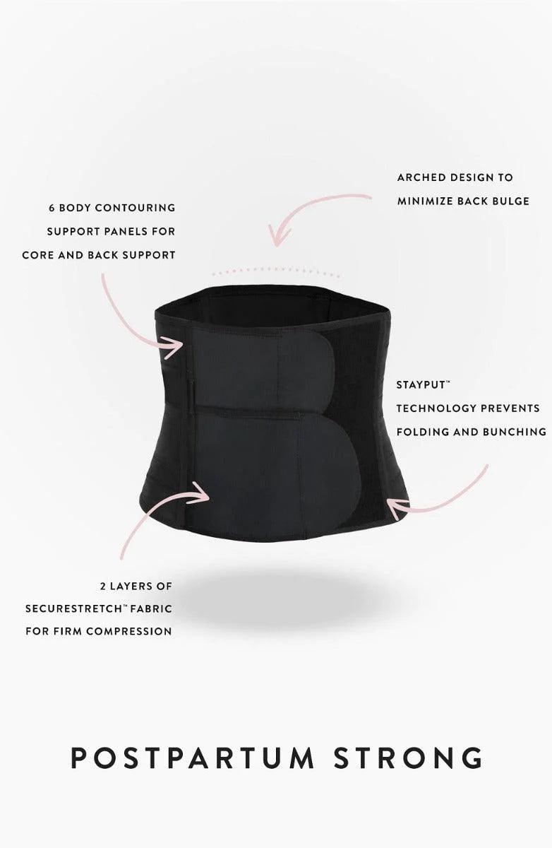 Belly Bandit Postpartum Luxe Belly Wrap - Premium Post Pregnancy Support Belt for Women, Comfortable C-Section Recovery & Tummy Control - Ideal for After Birth, Exercise & Everyday Wear
