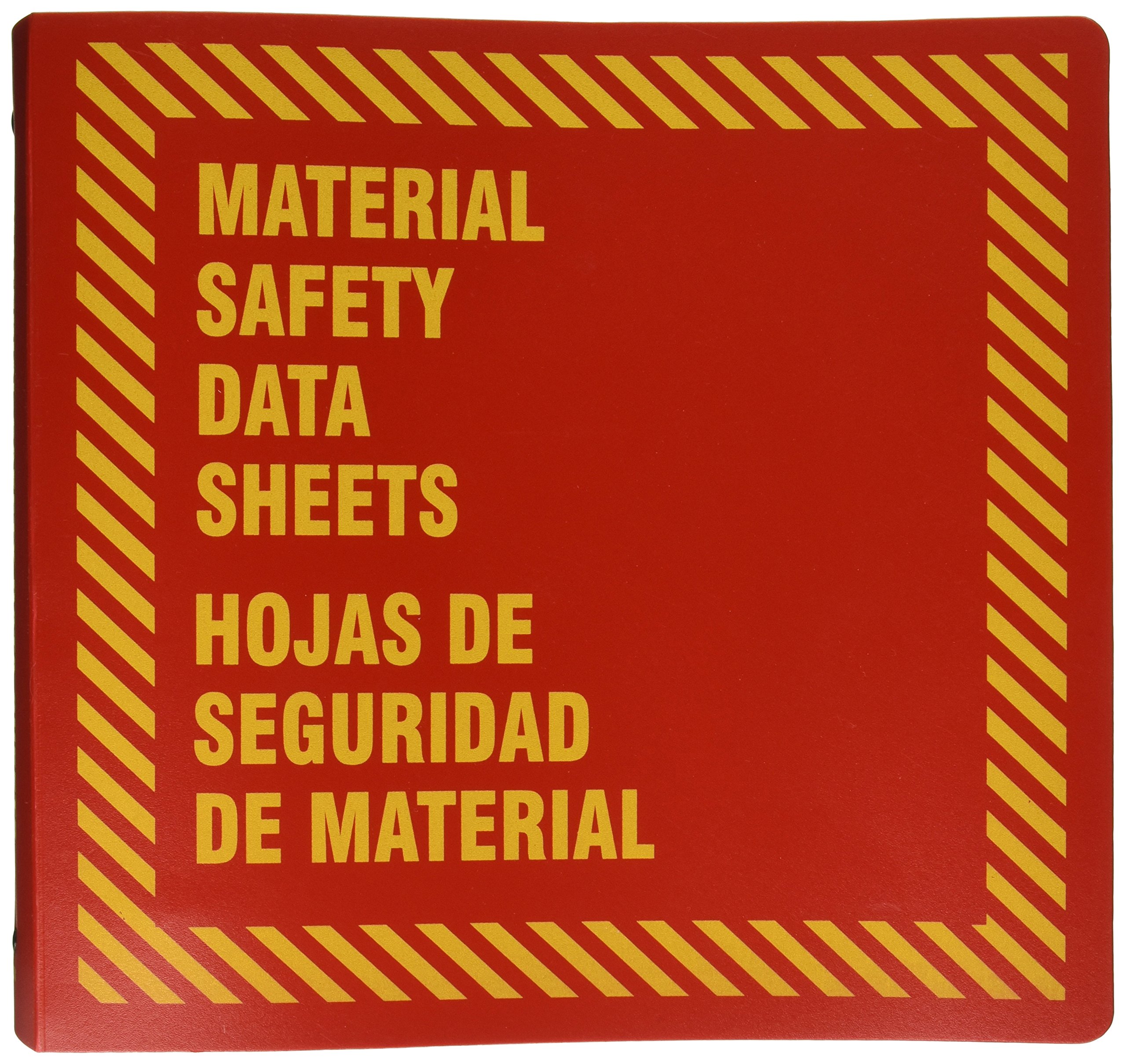 Brady BR825A Safety Data Sheet Binder - Durable MSDS Binder for OSHA Compliance | Perfect for Workplace Safety, Chemical Storage & Emergency Response Documentation