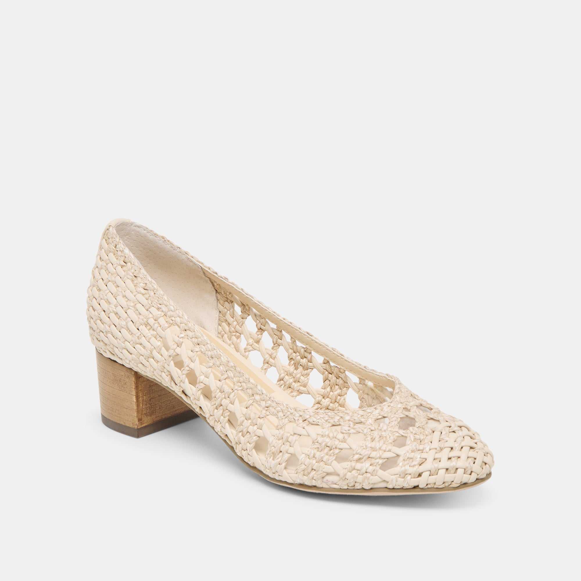 LULA Ivory Multi Woven Raffia Heels - Comfortable Summer Wedge Sandals for Women, Perfect for Beach Vacations, Weddings & Outdoor Parties