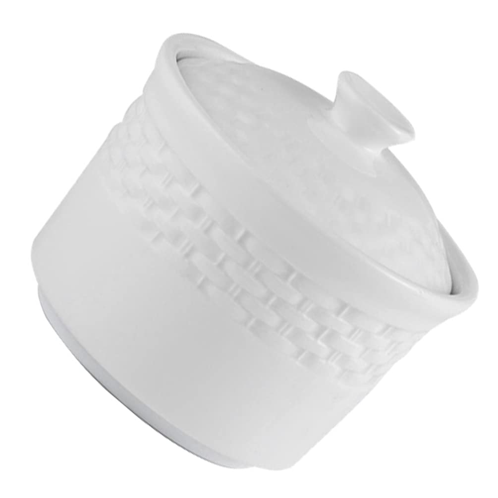 Premium Ceramic Stew Pot with Lid - 1.5QT Small Soup Pot for Steaming, Egg Custard & Bird's Nest Tonic | Heat-Resistant Cooking Bowl for Soup, Stew & Healthy Meals | Perfect for Home Kitchen & Asian Cuisine