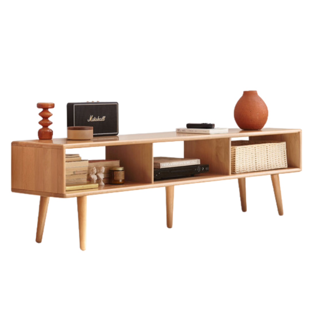 59x11.8x15.7 inch/ 150x30x40cm/ Natural Wood color/ TV cabinet