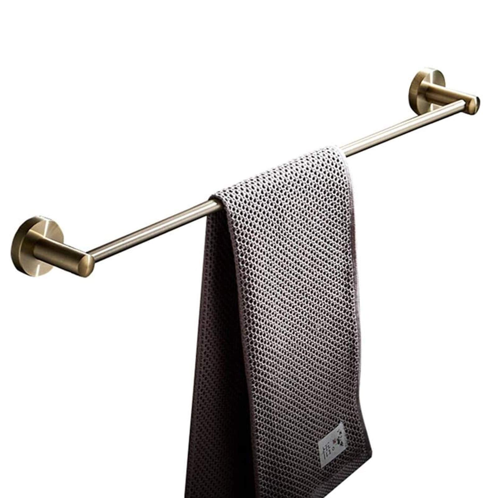 Brushed Copper Towel Bar - 40Cm Single Towel Rail, Shower Towel Holder for Bathroom - Perfect for Hanging Hand Towels, Washcloths & Bathrobes in Modern Homes