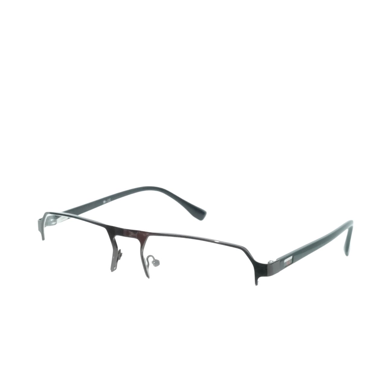 Premium Brown Supra Half Frame Glasses for Men & Women - Luxury Rectangular Eyewear for Office, Reading & Professional Style