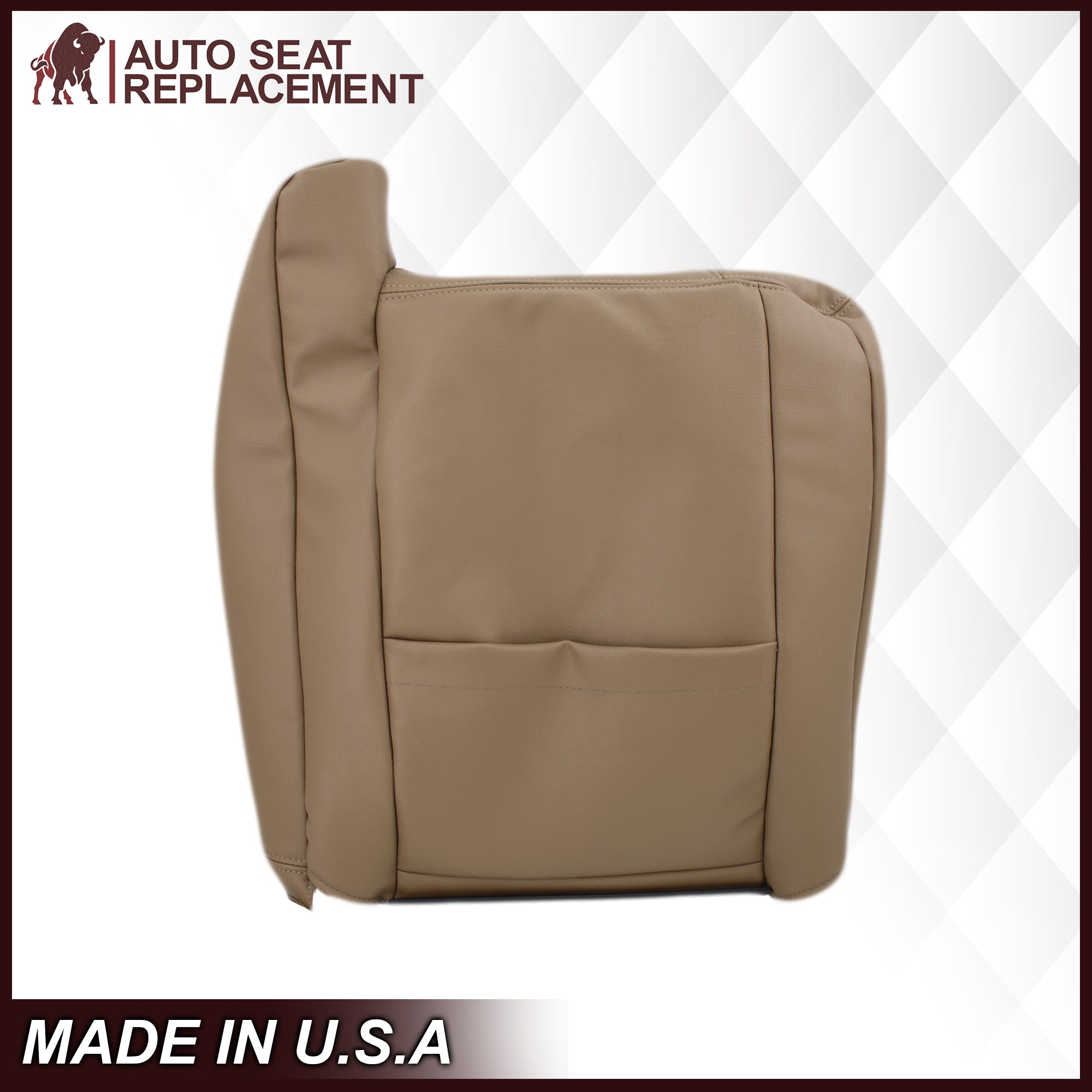 1999-2002 Chevy Silverado Seat Covers - Medium Dark Oak Tan (Trim Code 672/67I) | Premium Custom Fit Truck Seat Protectors for Comfort & Style