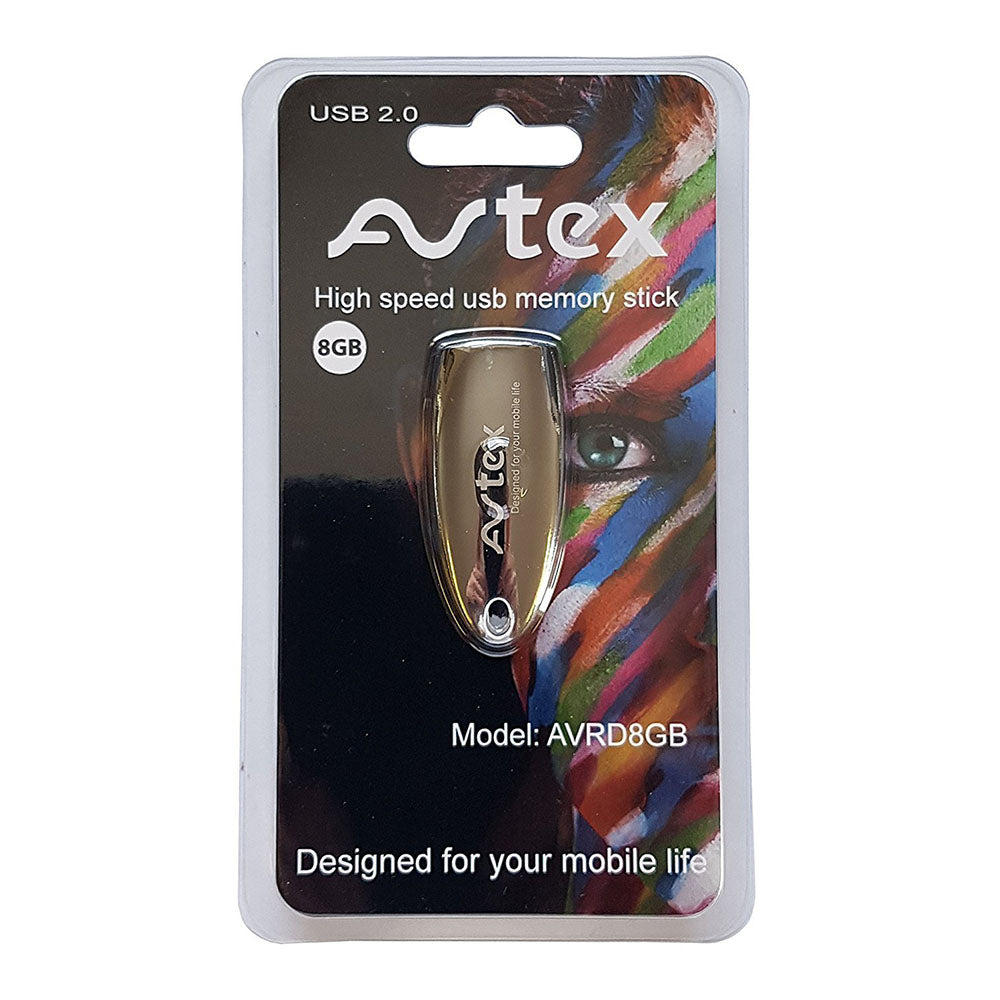 Avtex 8GB High-Speed USB Flash Drive - Portable Storage for Photos, Videos, Music & Files - Perfect for Students, Office & Travel