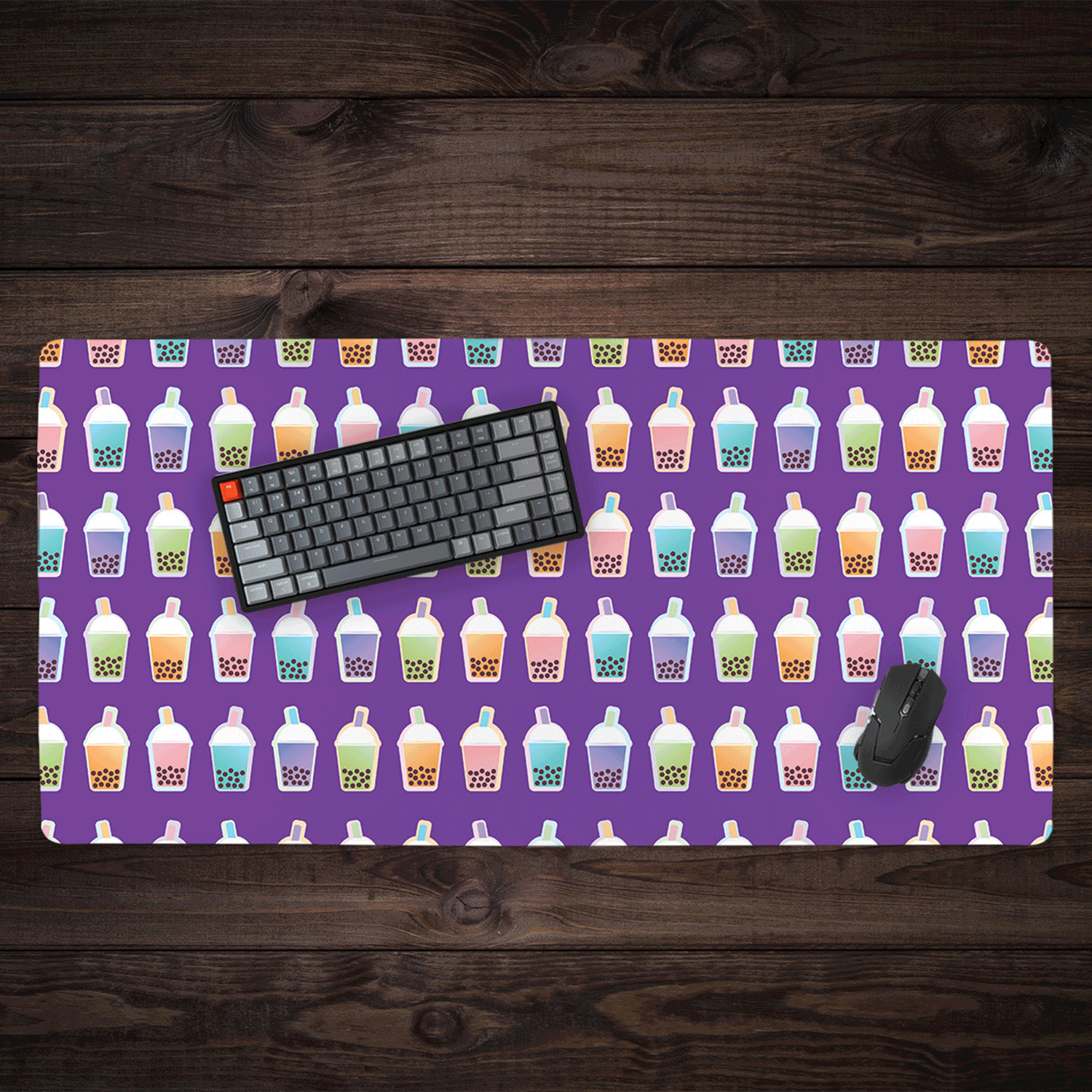 Bouncing Boba XXL Gaming Mouse Pad - Non-Slip Rubber Base, Smooth Surface for Precision Control - Perfect for PC, Laptop, Office & Gaming Setup