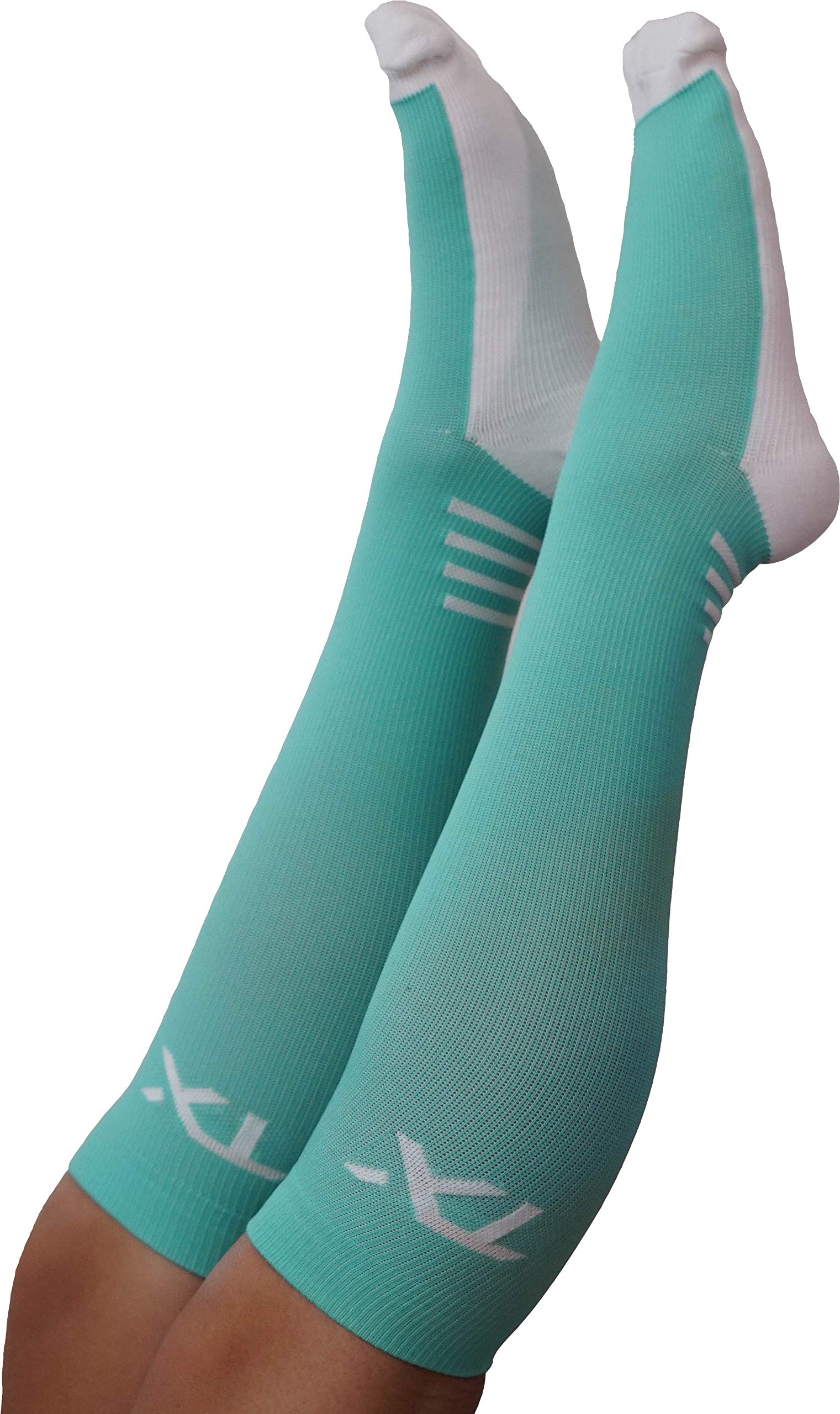 TX Compression Socks 20-30 mmHg Graduated Support Socks for Men & Women - Moisture Wicking Breathable Material for Running, Travel & Recovery - Best for Nurses, Athletes & Pregnancy