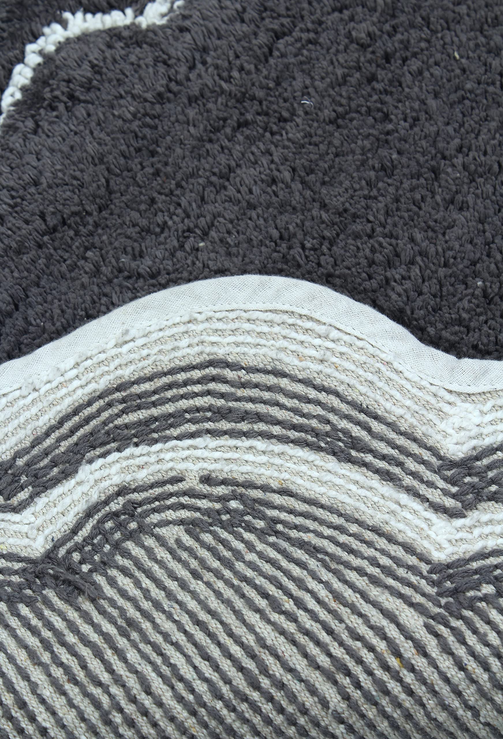 Home Weavers Allure Collection 100% Cotton Tufted Bathroom Rug - Soft, Absorbent & Non-Slip Bath Mat for Bathroom Floor - Machine Washable Runner (21