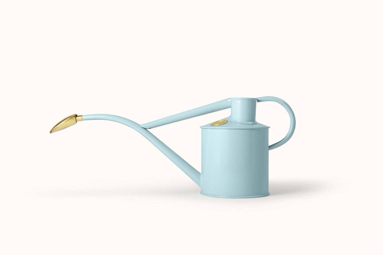 Haws 'The Rowley Ripple' 1L Watering Can in Duck Egg Blue - Premium Indoor/Outdoor Plant Watering Can for Home Garden, Houseplants & Flower Pots