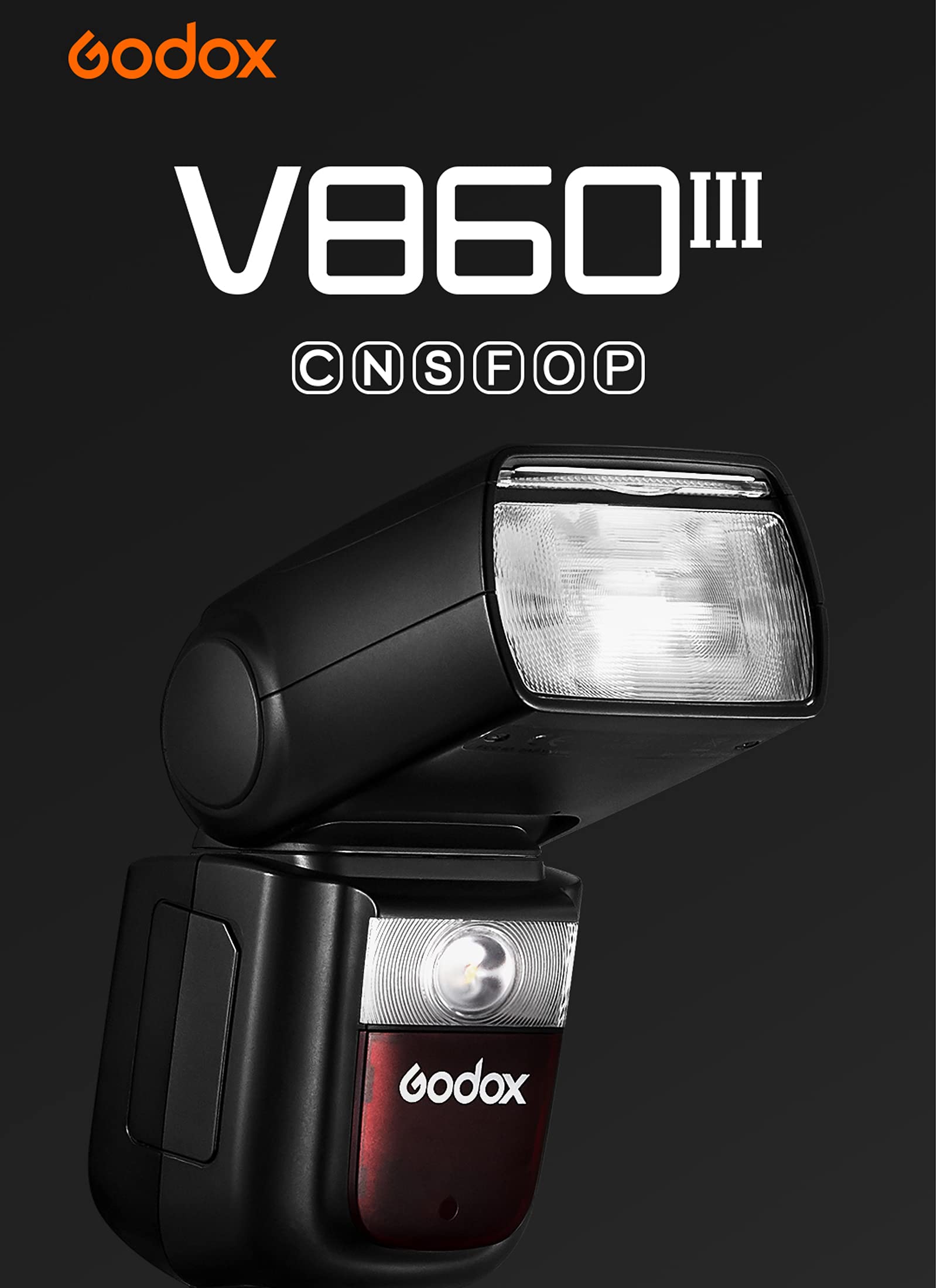 Godox V860III-S Speedlite Flash for Sony Cameras - E-TTL II Auto & Manual Flash, 2.4G High-Speed Sync, 7.2V/2600mAh Li-ion Battery | Perfect for Wedding, Portrait & Event Photography