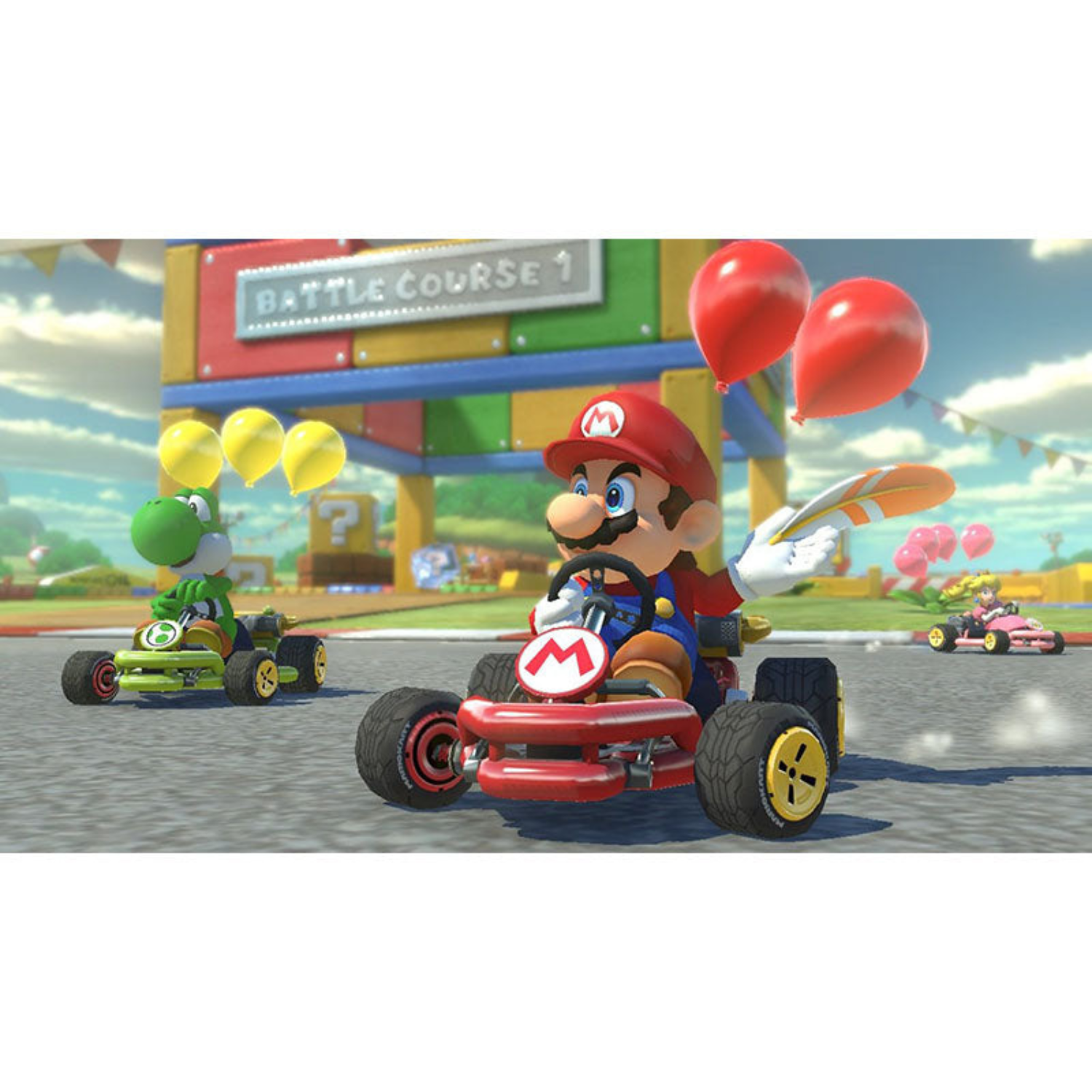 Nintendo Switch OLED Neon Console Bundle with Mario Kart 8 Deluxe Game - Perfect for Family Gaming & Travel Entertainment