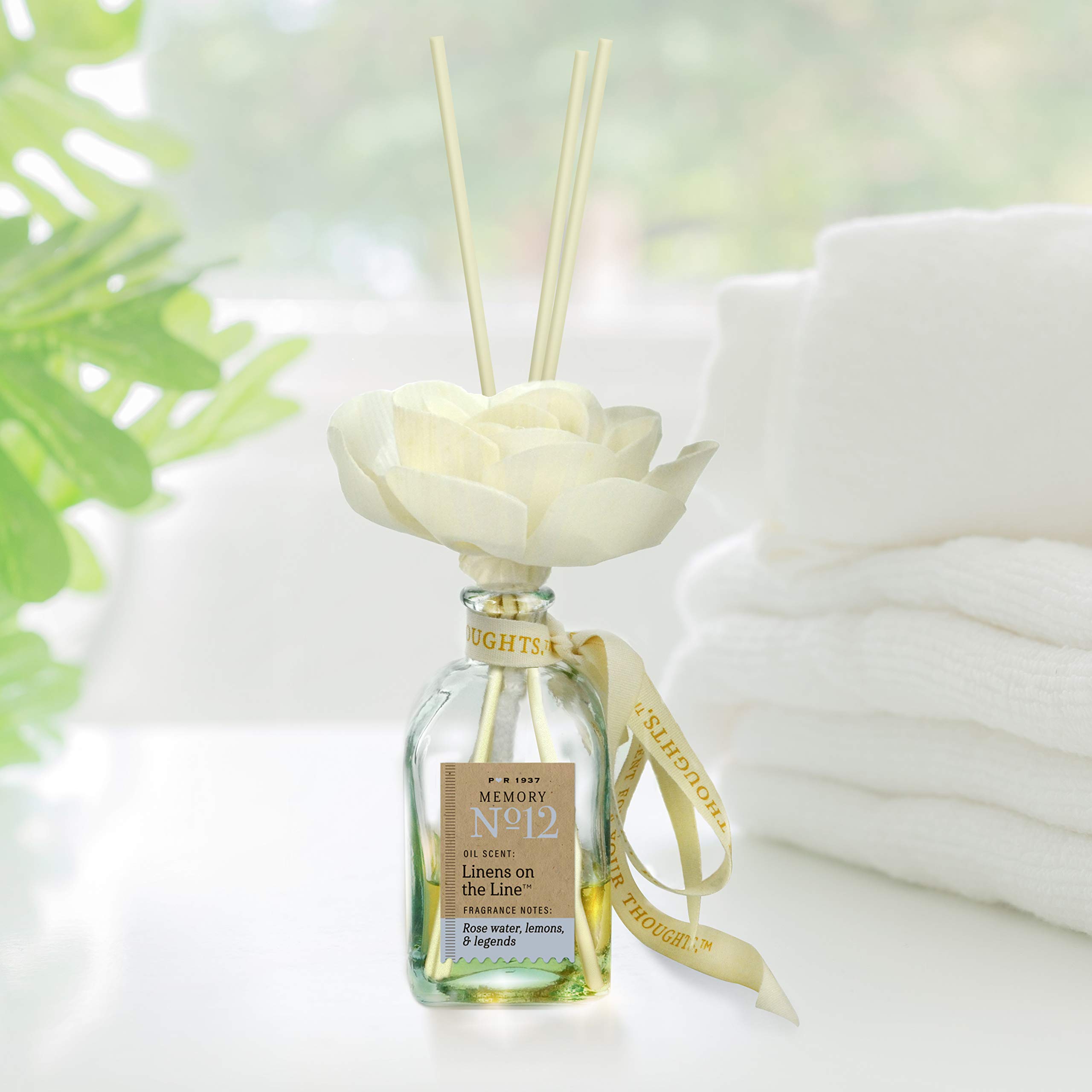 Penny & Rose Classic Floral Diffuser - Premium Essential Oil Scented Room Freshener for Home, Bedroom & Bathroom | Long-Lasting Aromatherapy for Relaxation & Stress Relief