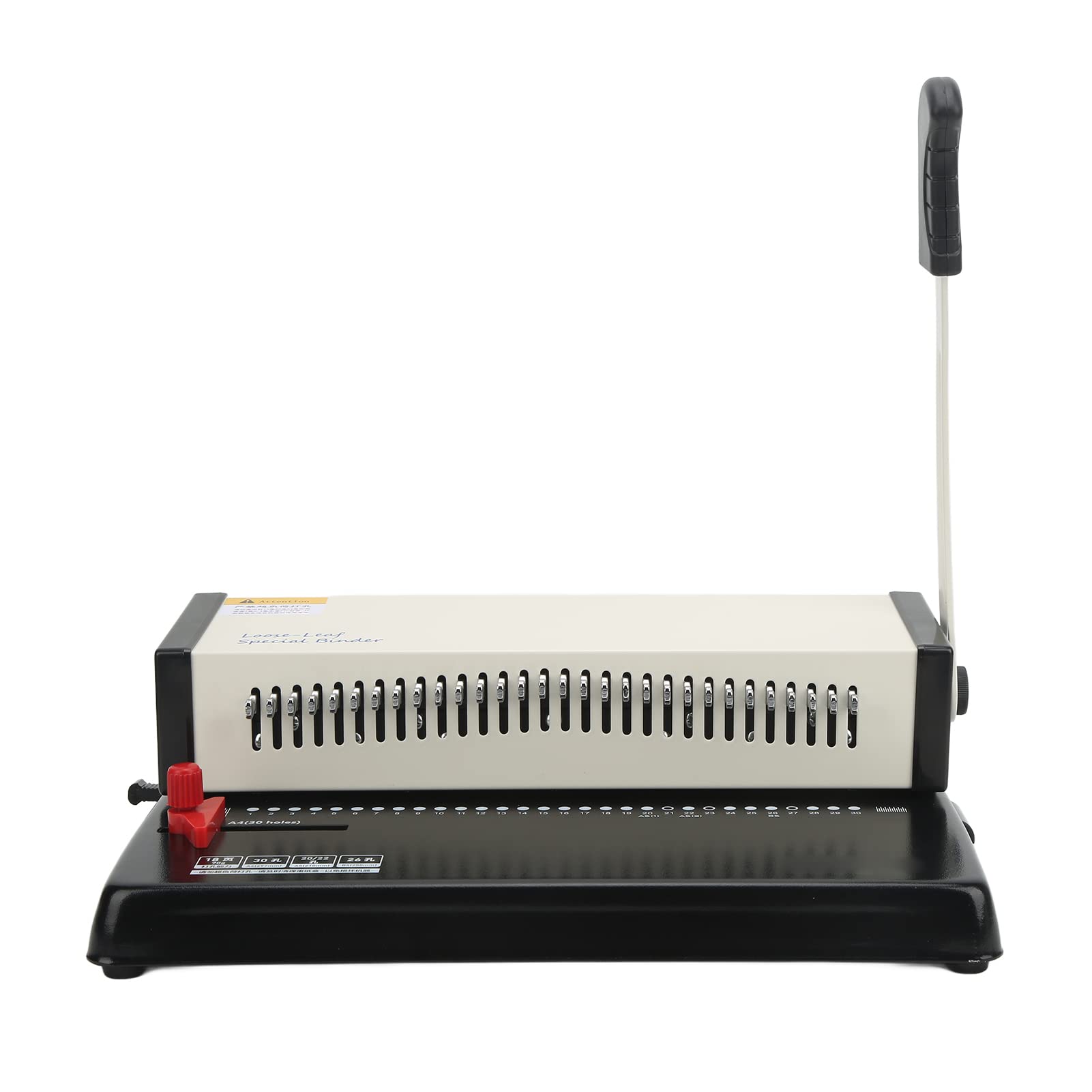 Multifunctional Loose Leaf Hole Punch - 9.5mm Pitch Desktop Paper Punch & Binding Machine for Office, School, Crafting | Perfect for Reports, Presentations, DIY Projects