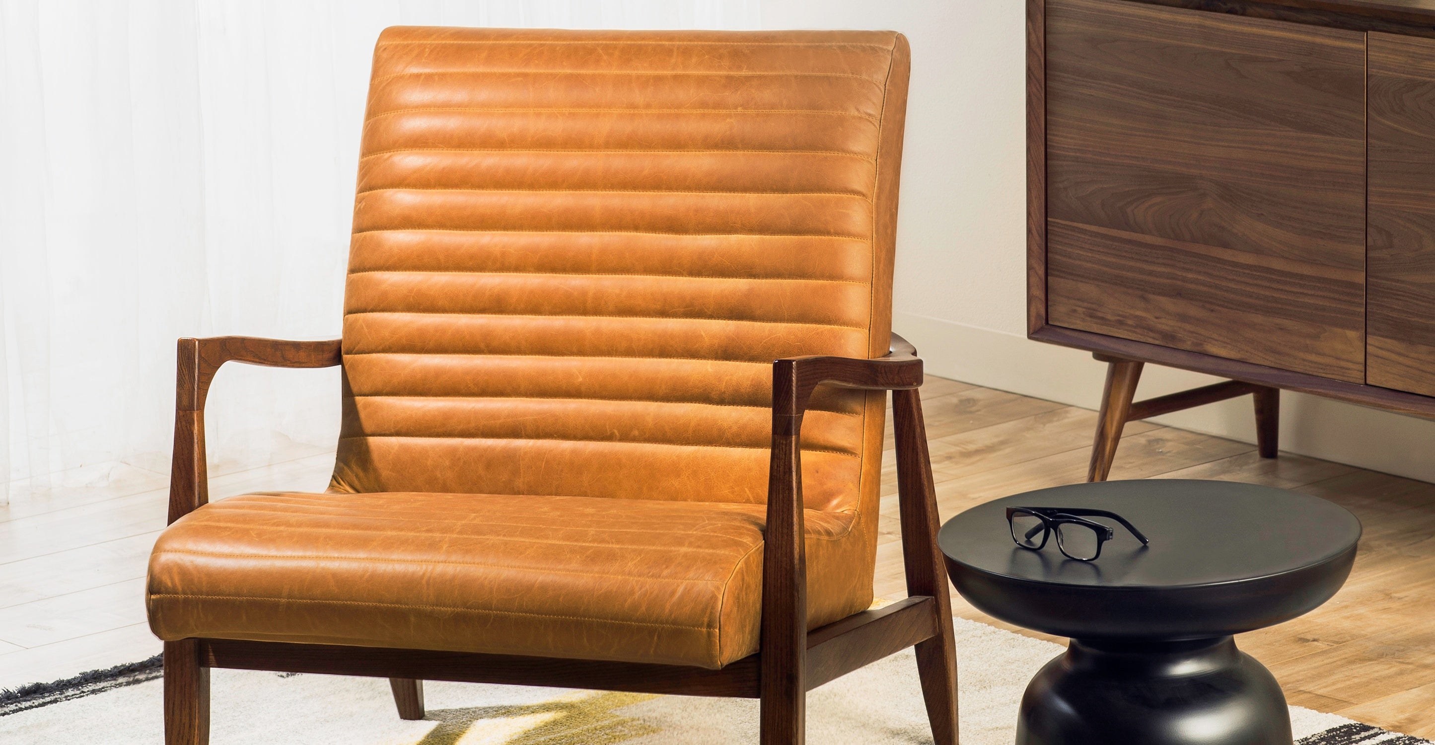 Rowan Lounge Chair - Modern Comfortable Accent Chair for Living Room, Bedroom & Office - Perfect for Relaxing, Reading & Lounging