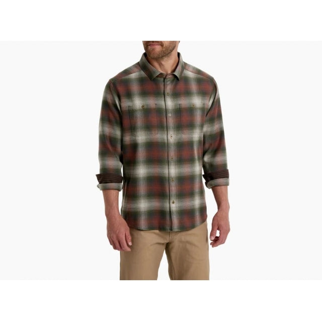 Men's Flannel Long Sleeve Shirt - Soft Plaid Button Down for Casual Wear & Outdoor Activities
