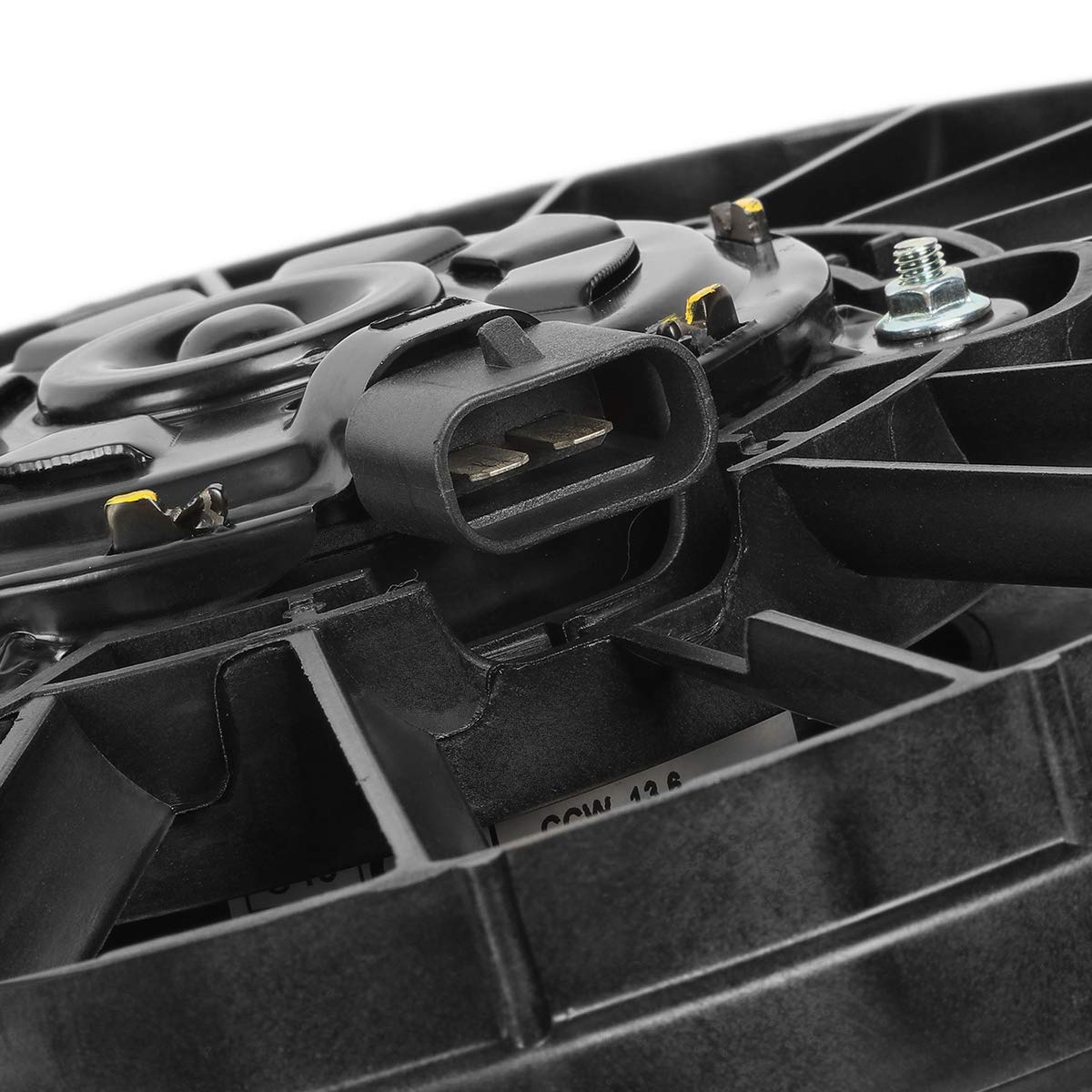 Auto Dynasty GM3115208 OE Style Radiator Cooling Fan Assembly for 2007-2012 Chevy Malibu, Pontiac G6, Saturn Aura - Compatible with 2.4L, 3.5L, 3.9L Engines | Perfect for Engine Cooling & Overheating Prevention