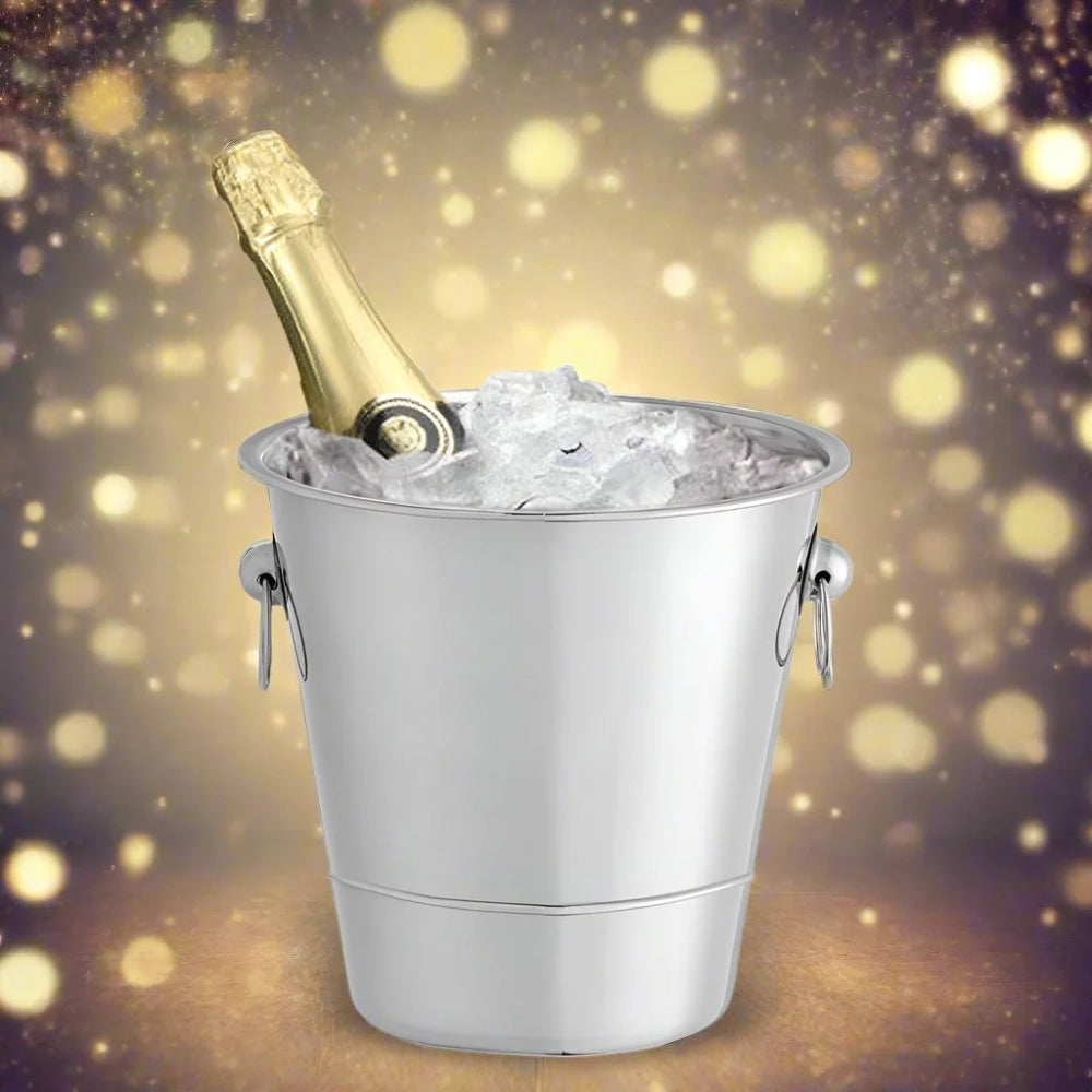 Premium Cuisinox Champagne Bucket - 18/8 Polished Stainless Steel Ice Bucket for Wine & Champagne - Perfect for Parties, Weddings & Home Entertaining
