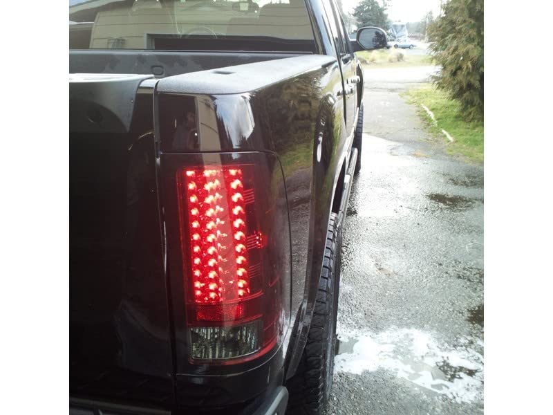 Spyder Auto 5014955 LED Tail Lights Red/Clear - High-Performance Brake Lights for Trucks & SUVs
