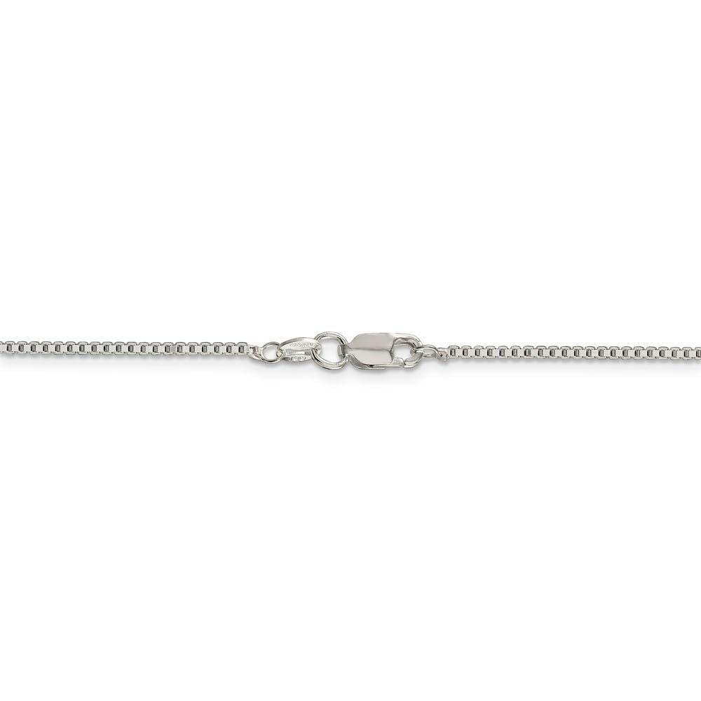 Sterling Silver Box Chain Bracelet 1.4mm - Elegant Jewelry for Daily Wear