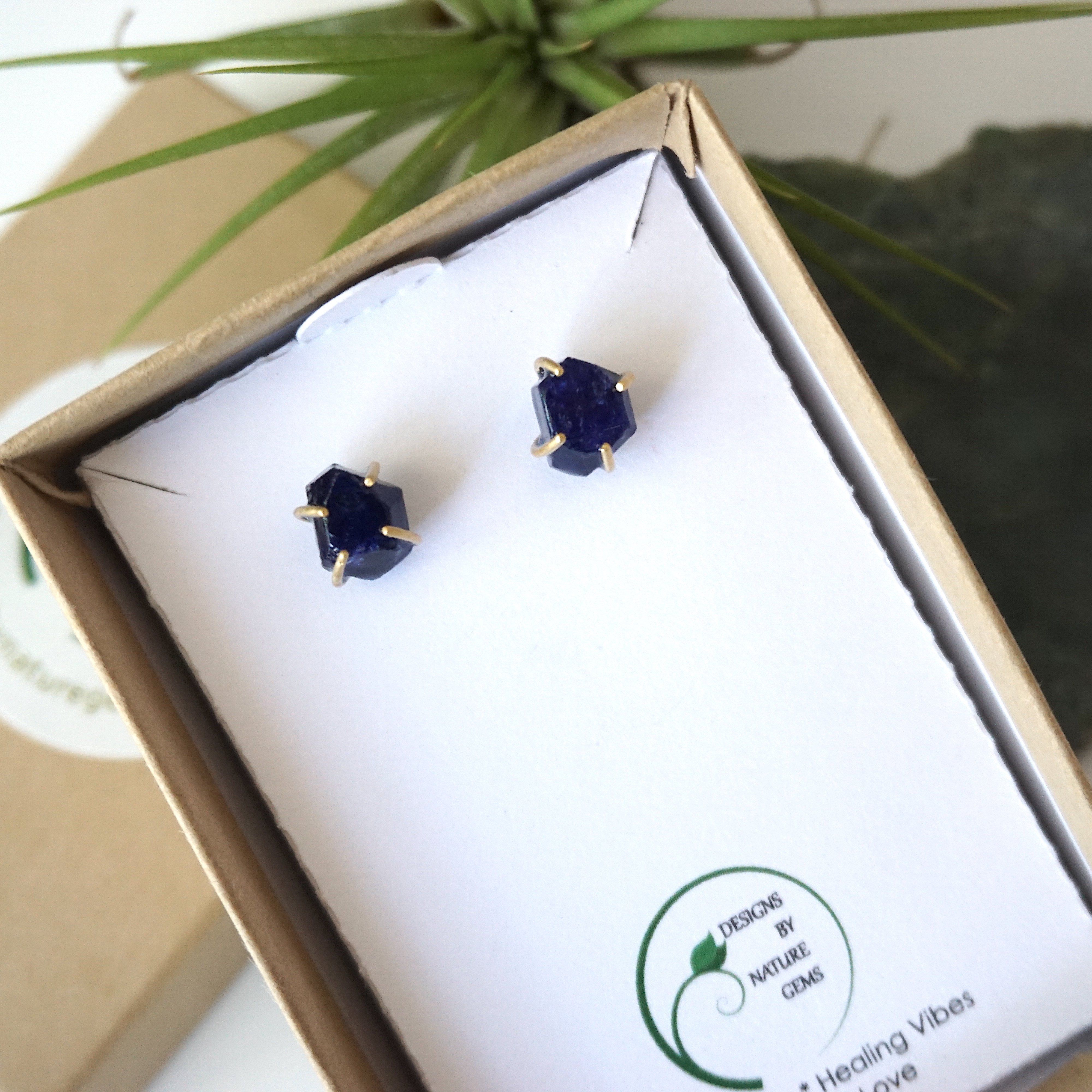 14K Gold Filled Sapphire Huggie Stud Earrings for Women - Elegant Everyday Jewelry & Special Occasion Gifts