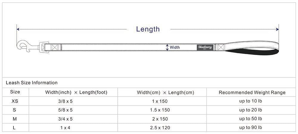 Premium Nylon Dog Leash - 4ft x 1