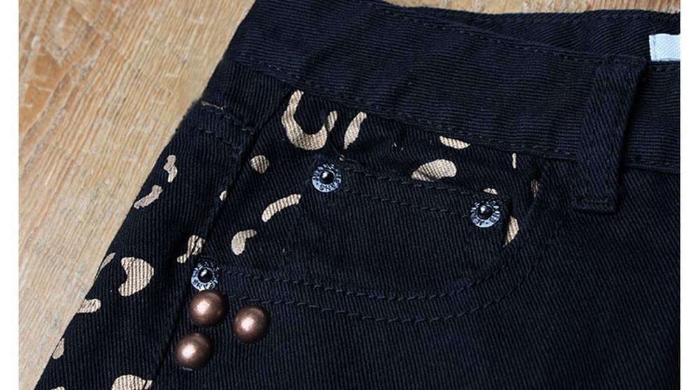 COMLIFE Women's Ripped Denim Shorts - High Waisted Distressed Jeans with Studded Details & Frayed Hem | Perfect for Summer Outfits, Beach Vacations and Casual Street Style