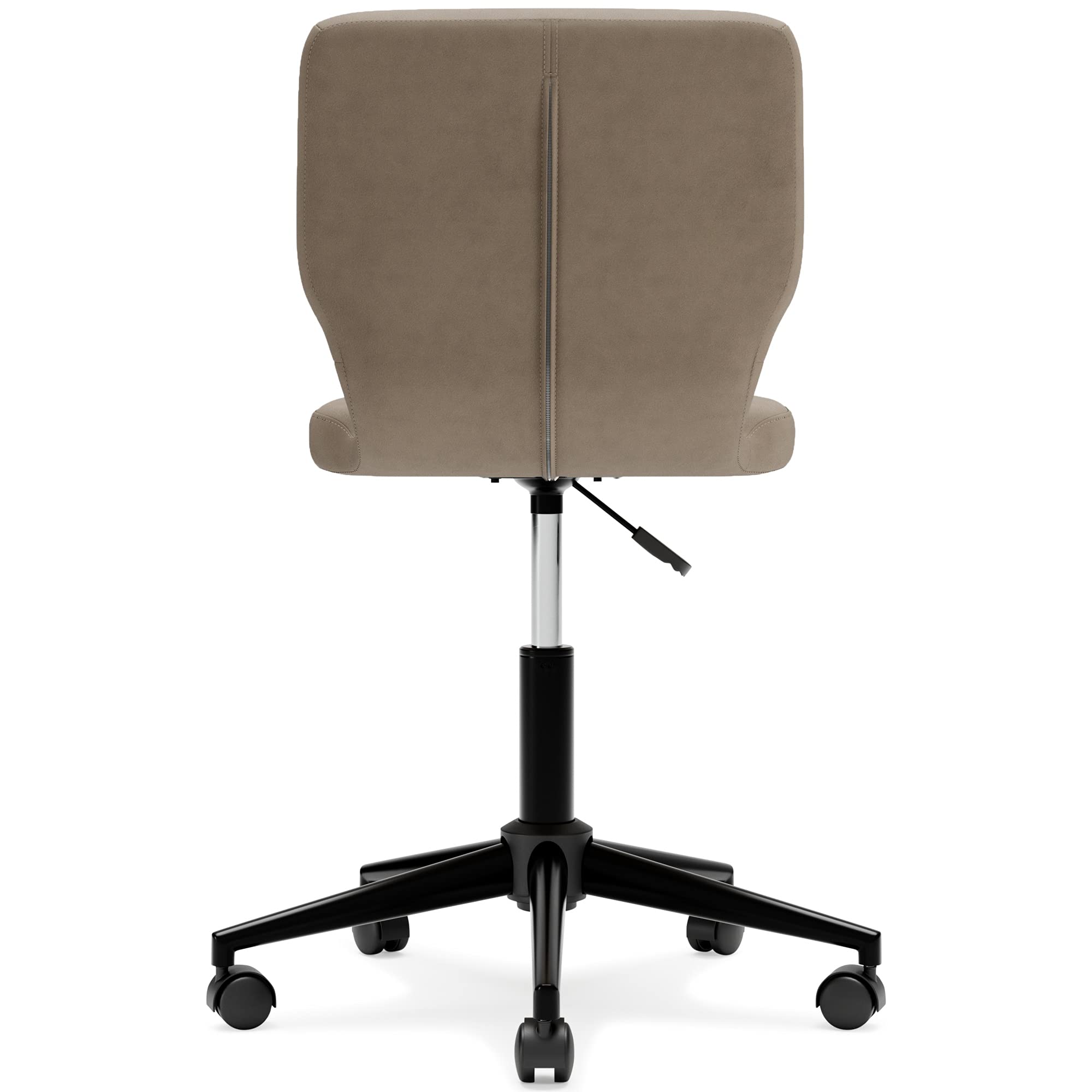 Signature Design by Ashley Beauenali Home Office Upholstered Swivel Desk Chair in Taupe - Ergonomic Comfort for Work & Study - Perfect for Home Office, Gaming & Workspace