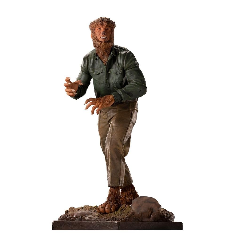 Iron Studios 1:10 The Wolf Man Art Scale Statue - Universal Monsters Classic Horror Collectible for Home Display & Movie Decor